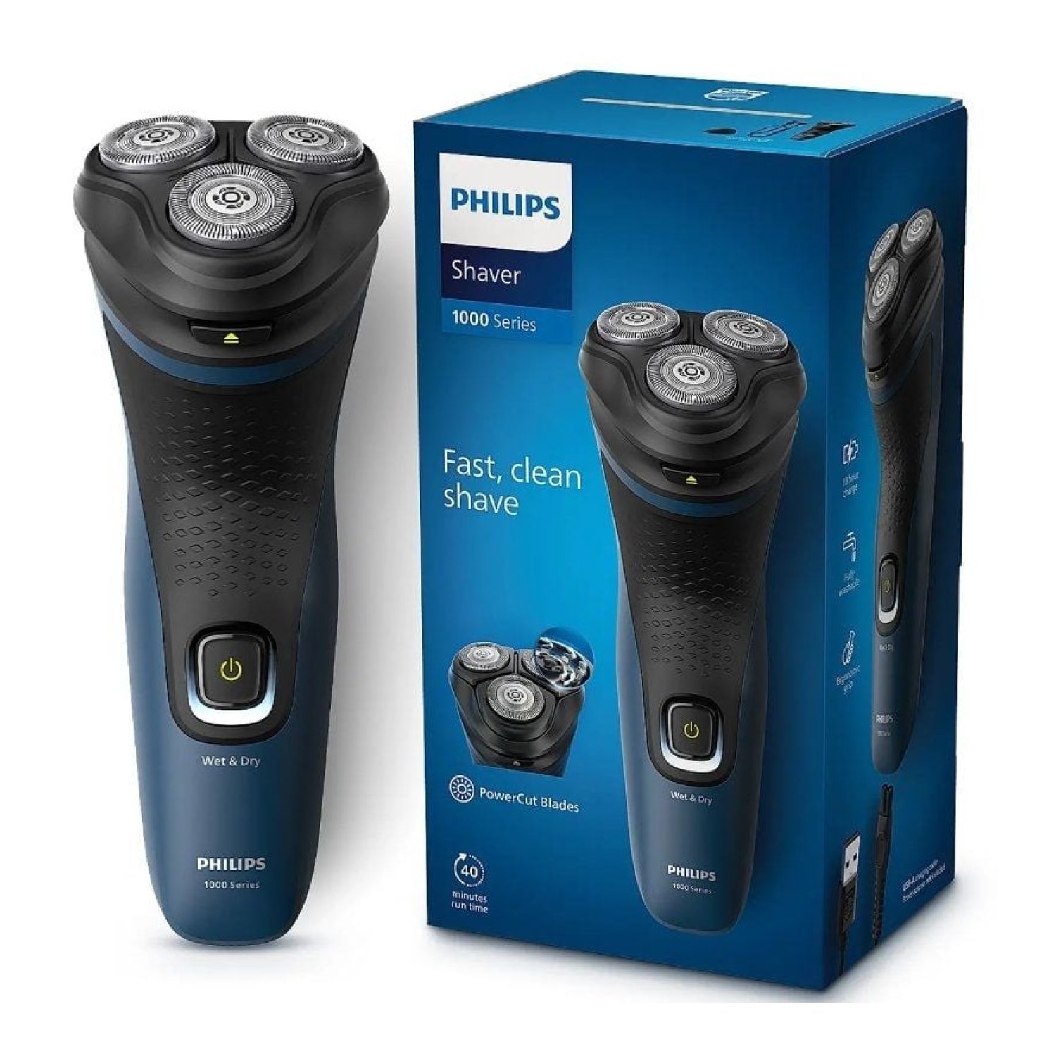 Philips S1151 · Afeitadora Wet and Dry · Batería Recargable