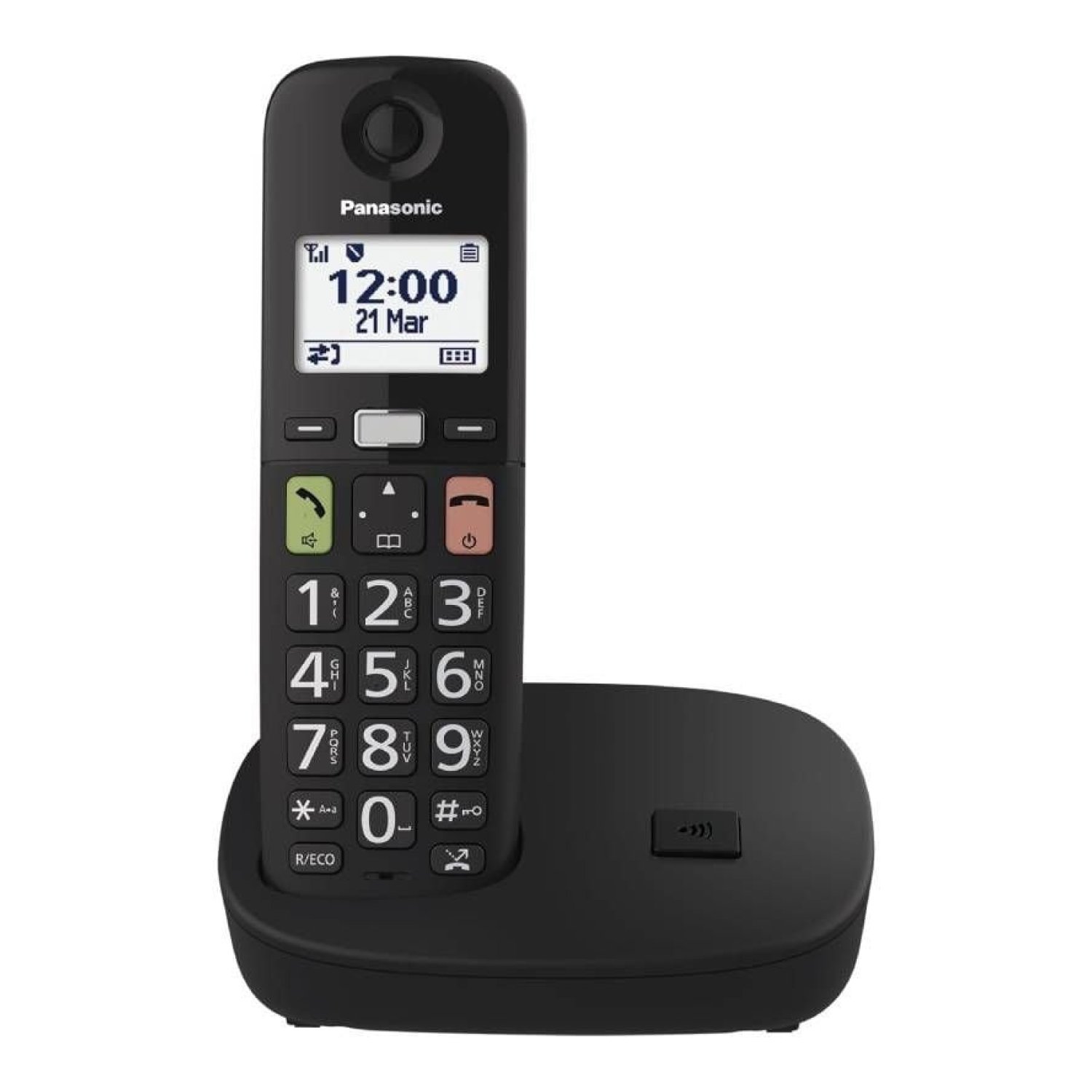 Panasonic KX-TGU110 · Teléfono Inalámbrico · Negro