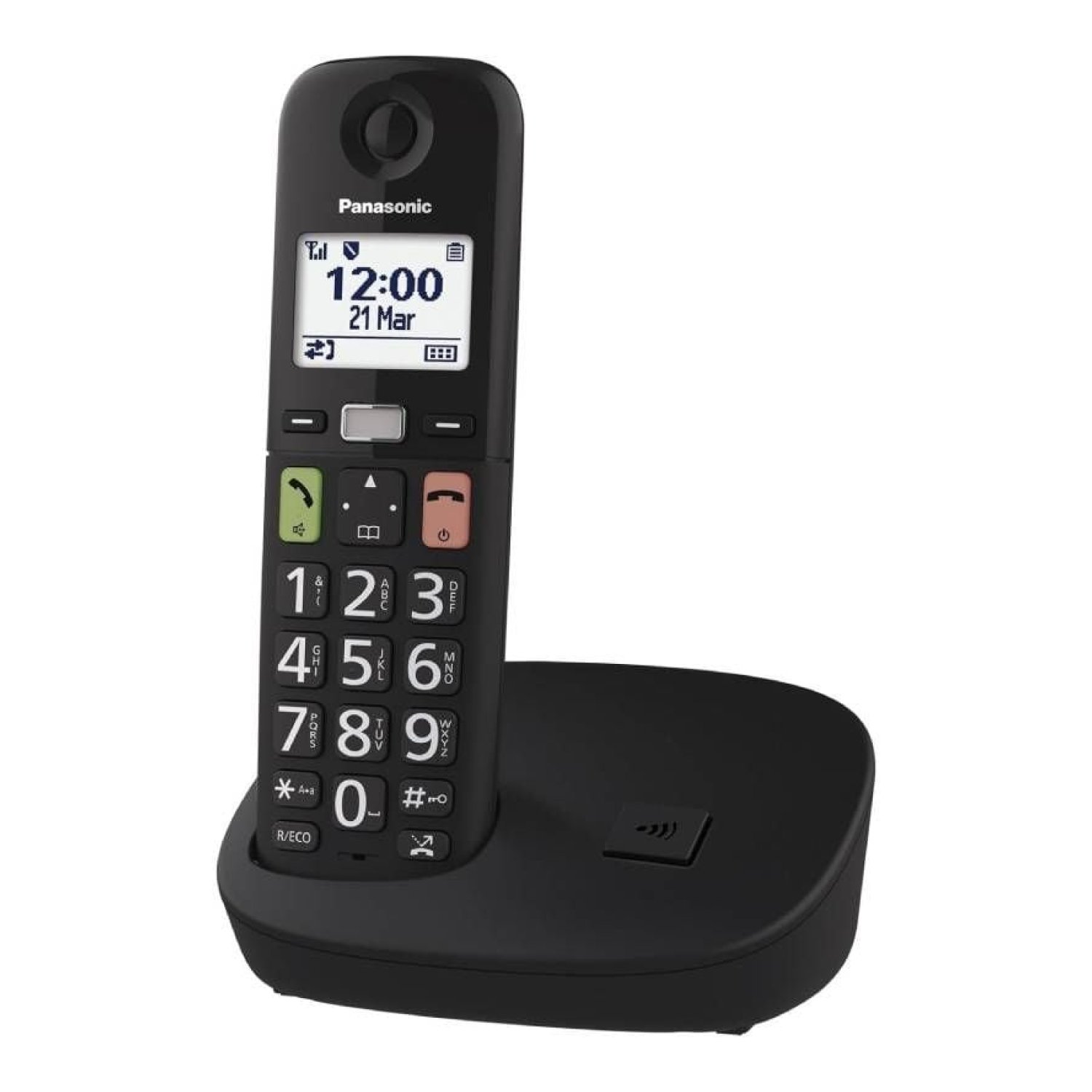 Panasonic KX-TGU110 · Teléfono Inalámbrico · Negro