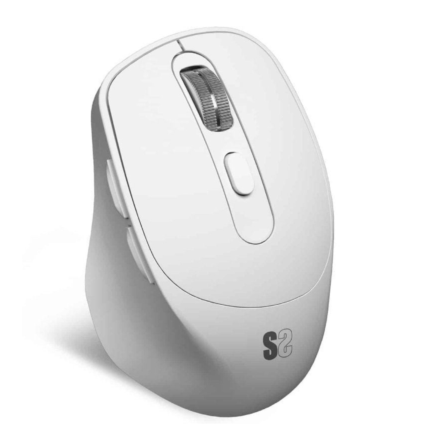 Subblim Comfort Ergo · Ratón Ergonómico Inalámbrico · 2400 DPI · Batería Recargable · Blanco