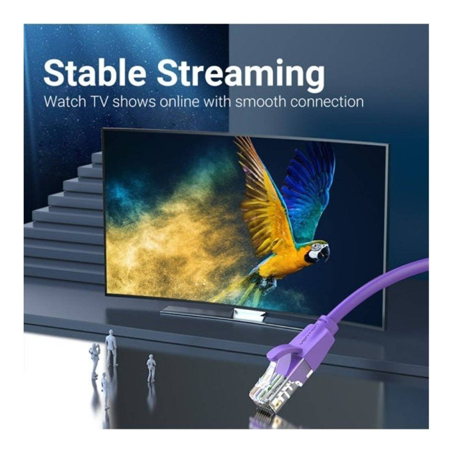 Vention · Cable RJ45 UTP Cat.6 · 1m · Morado