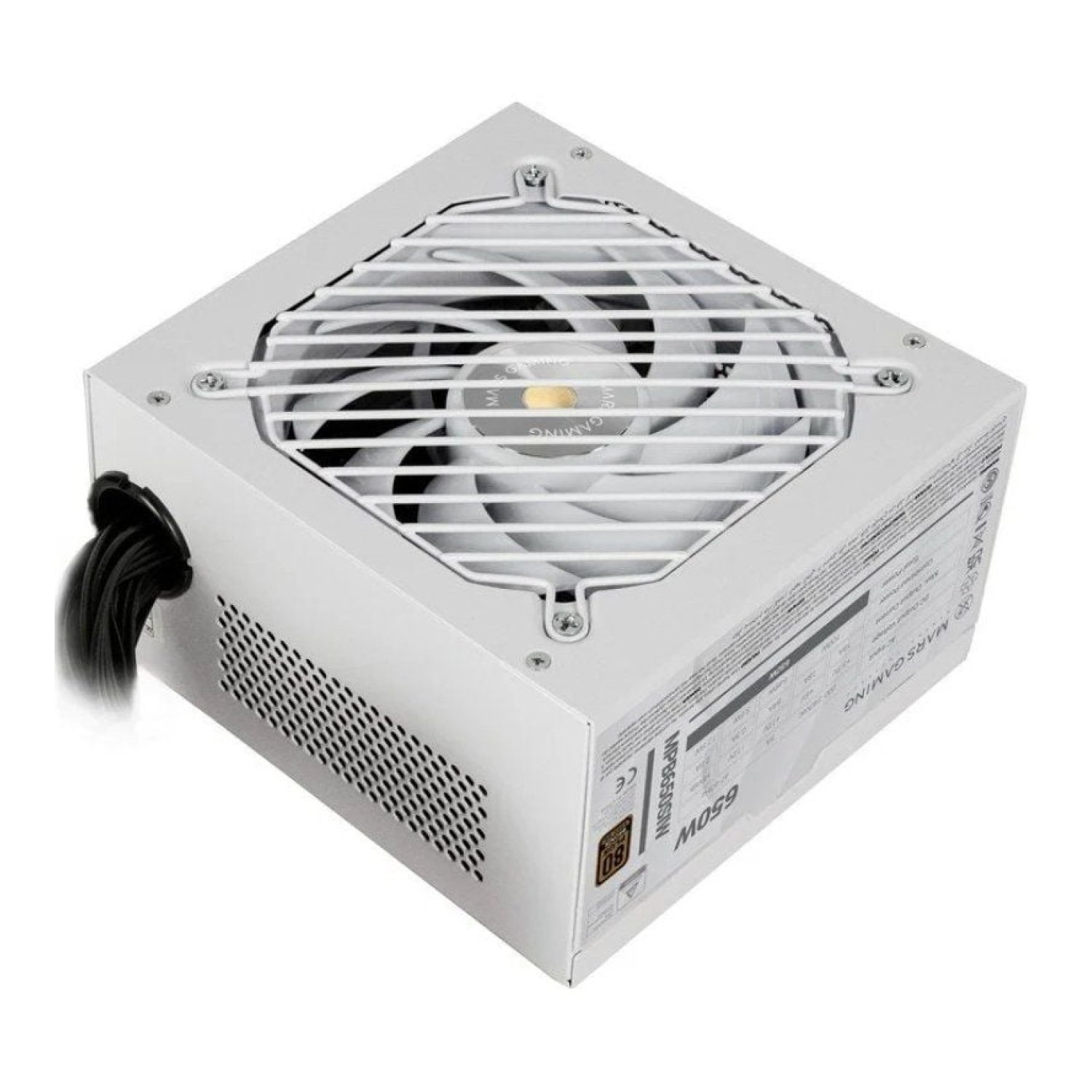 Mars Gaming MPB650SI · 650W · 80 Plus Bronze · Ventilador 12cm · Blanca