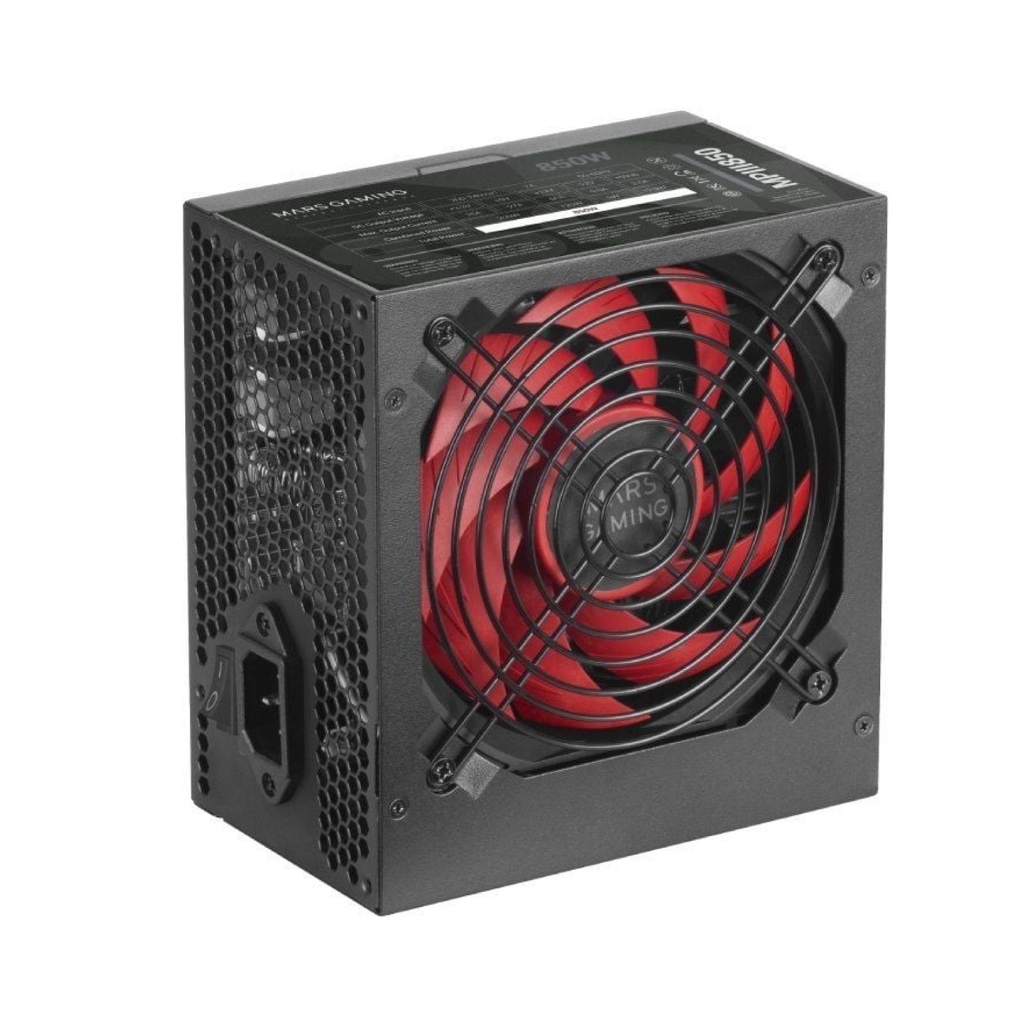 Mars Gaming MPIII850 · Fuente 850W · Ventilador 12cm