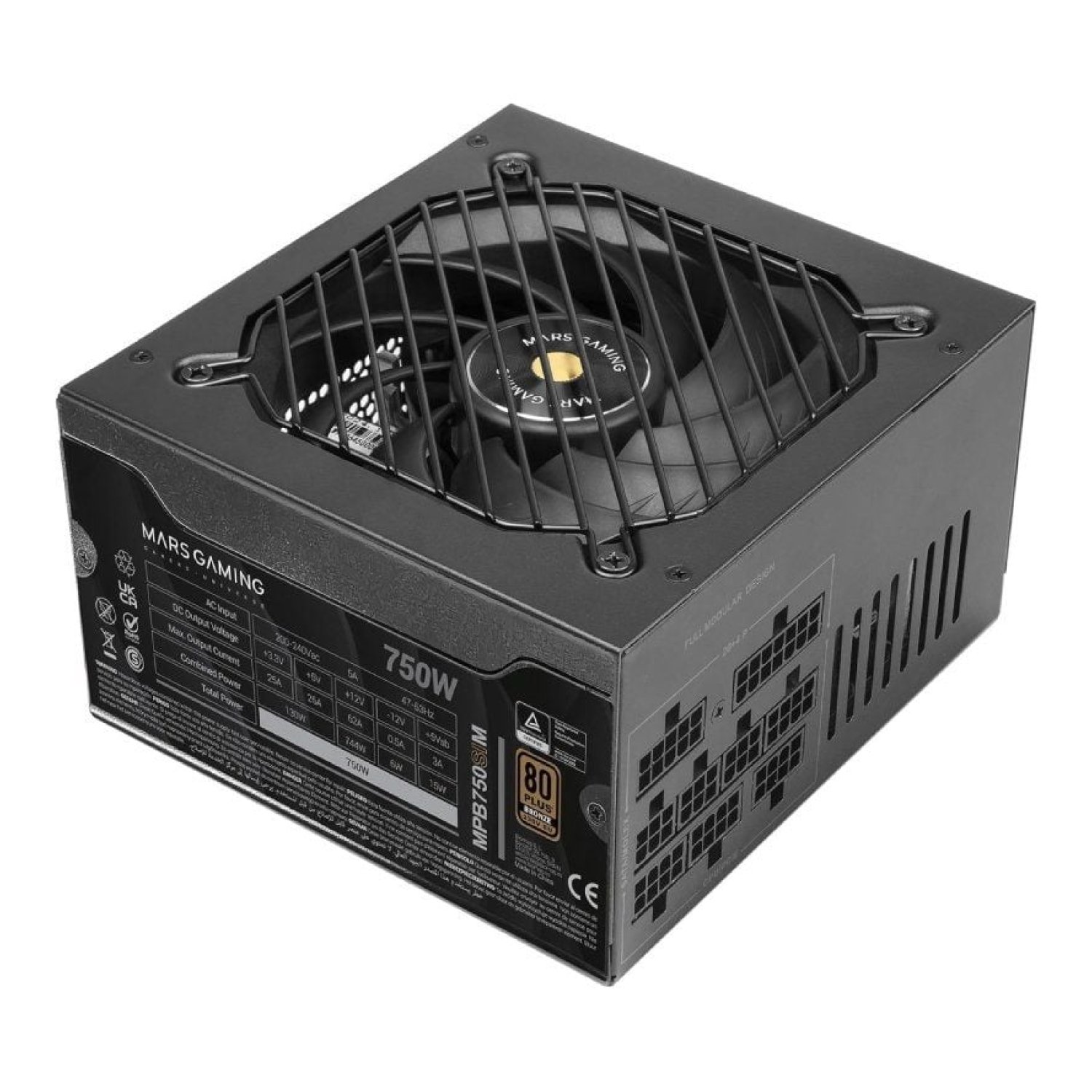 Mars Gaming MPB750SIM · 750W · 80 Plus Bronze · Ventilador 14cm