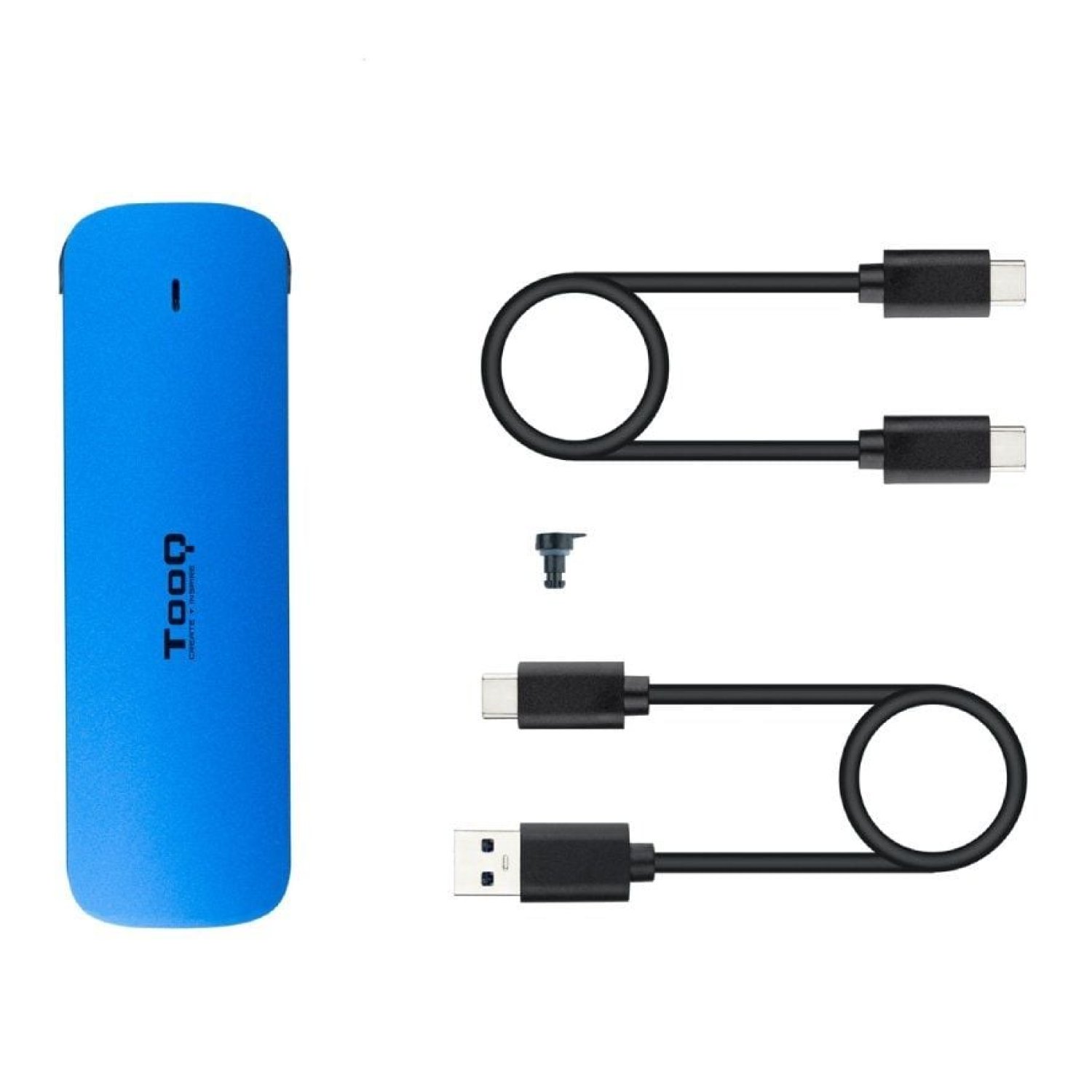 TooQ Caja Externa · SSD M.2 NVMe · USB 3.1 Gen1 · Sin tornillos