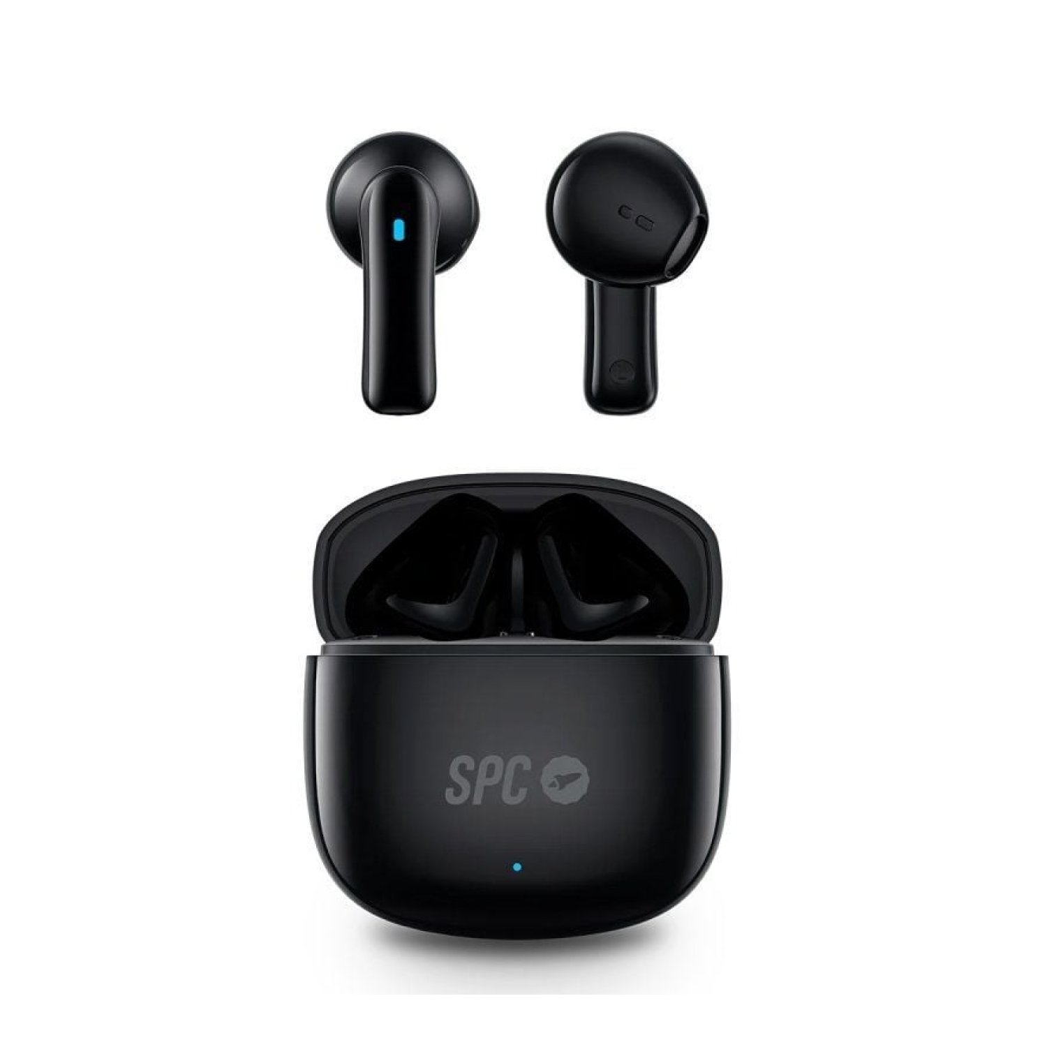 SPC Zion 2 Play · Auriculares Bluetooth · 7h Autonomía · Estuche de Carga · Negros