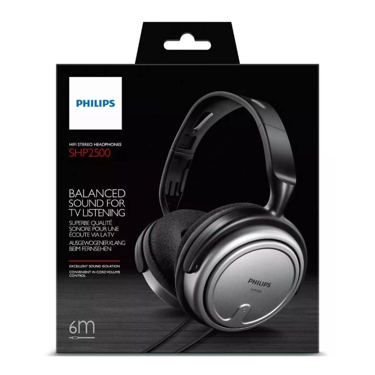 Philips SHP2500 · Auriculares Intrauditivos · Jack 3.5mm · Grises