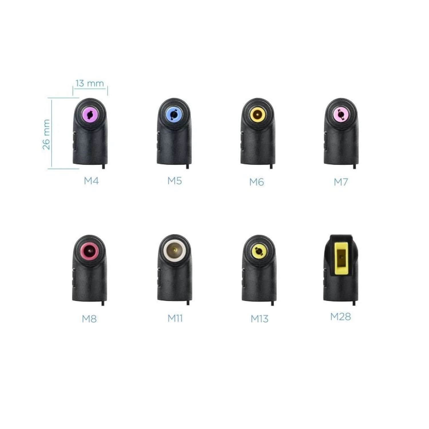 TooQ Cargador Portátil 65W · USB · 8 Conectores · 18.5-20V