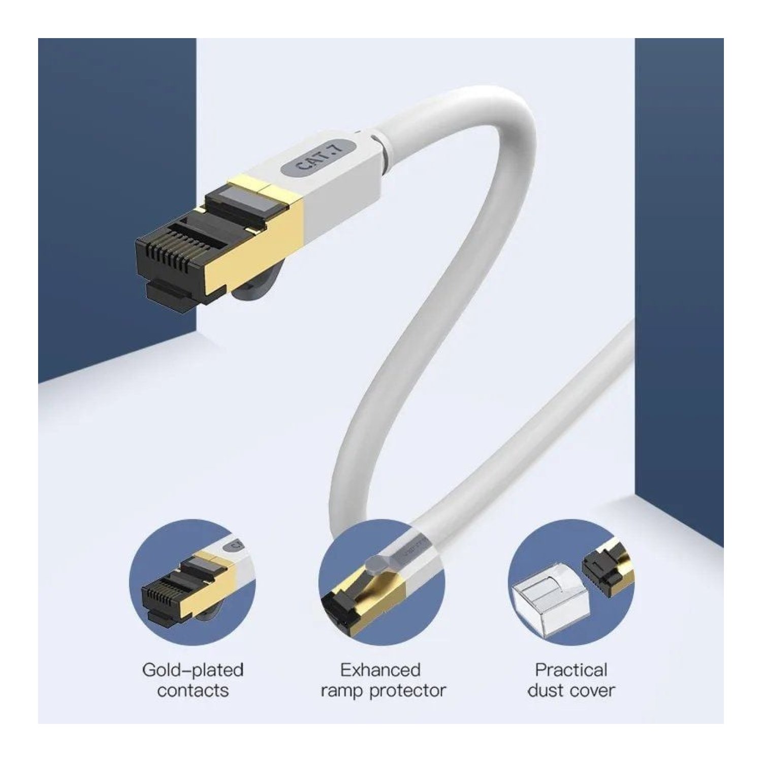 Vention · Cable RJ45 SFTP Cat.7 · 2m · Gris