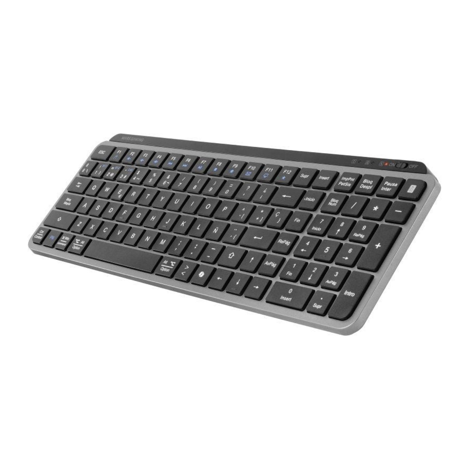 Mars Gaming MK-SilentKeys · Teclado Compacto Inalámbrico · Negro