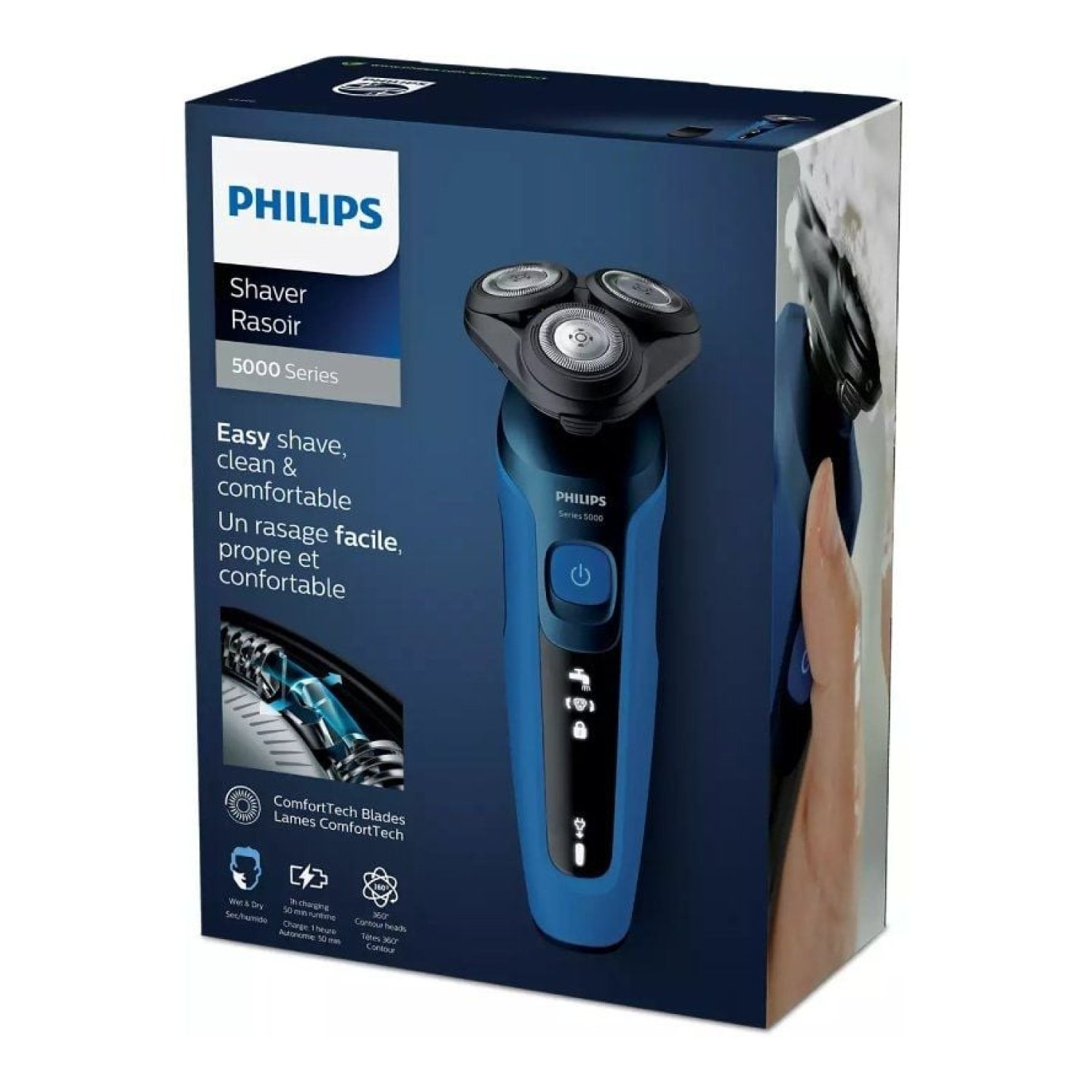 Philips Shaver Series 5000 S5466/17 · Afeitadora Eléctrica · Batería · 2 Accesorios