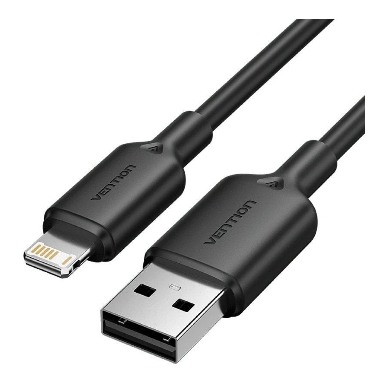 Vention · Cable USB 2.0 a Lightning · 2m · 480Mbps · Negro