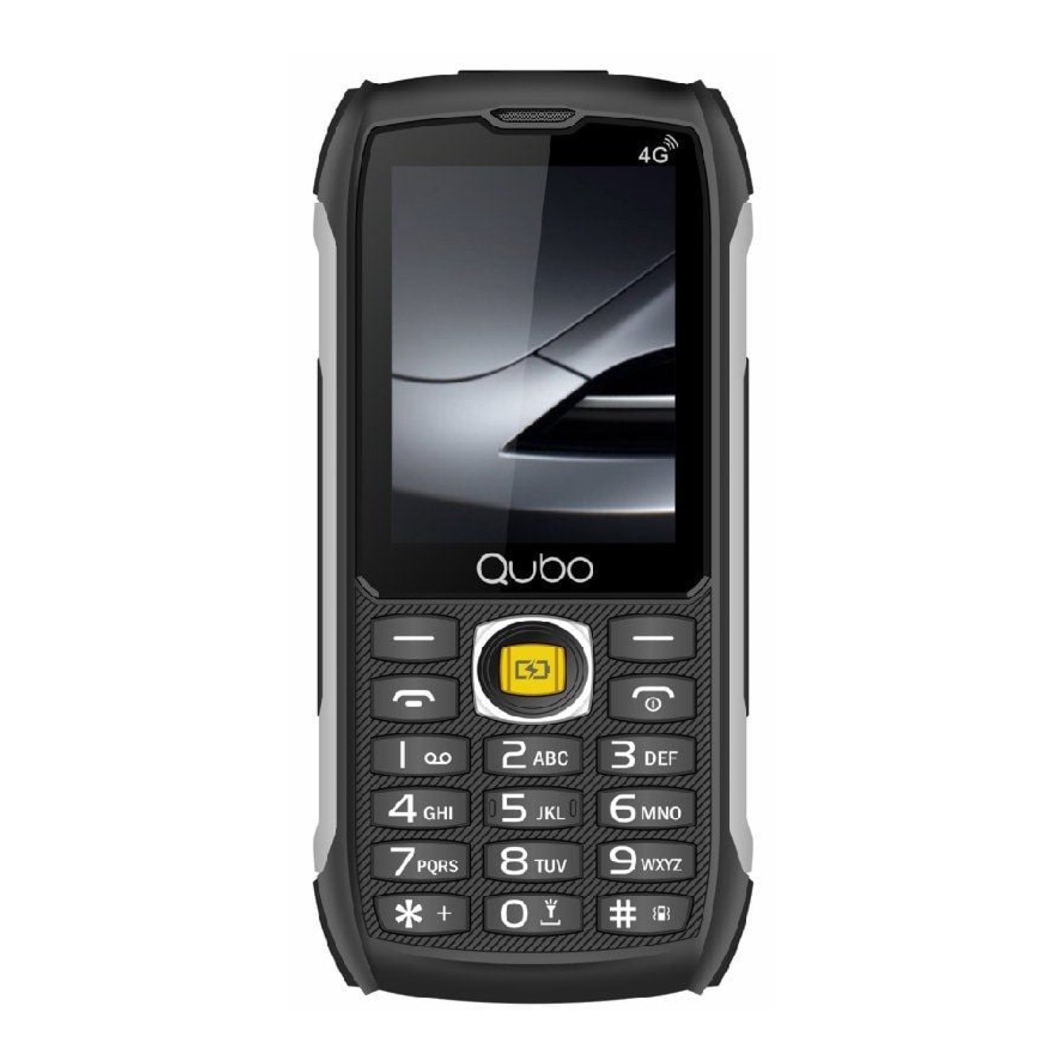 Qubo ST-002 · Móvil Rugoso Senior · Teclas Grandes · Negro