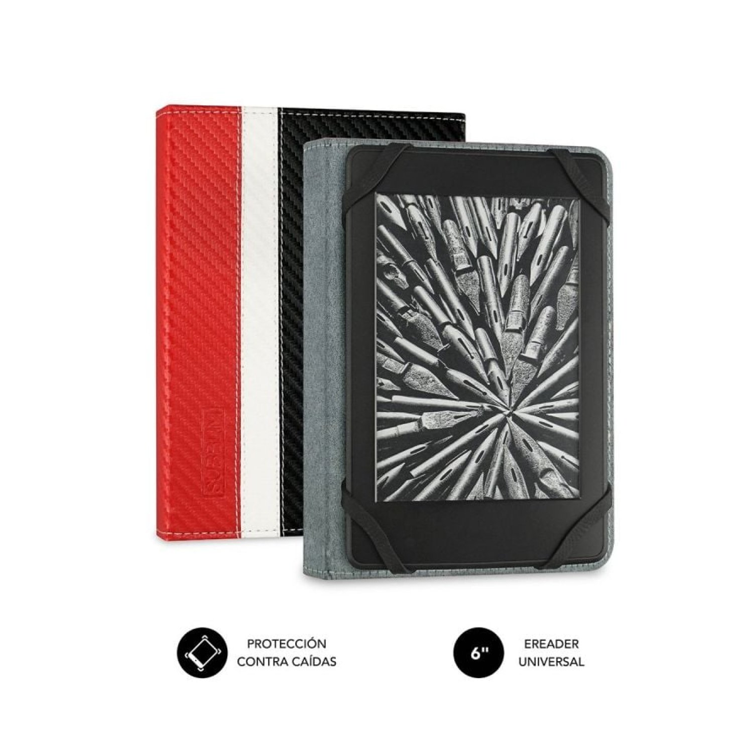 Subblim Clever Case · Funda para E-book · Protección y Diseño
