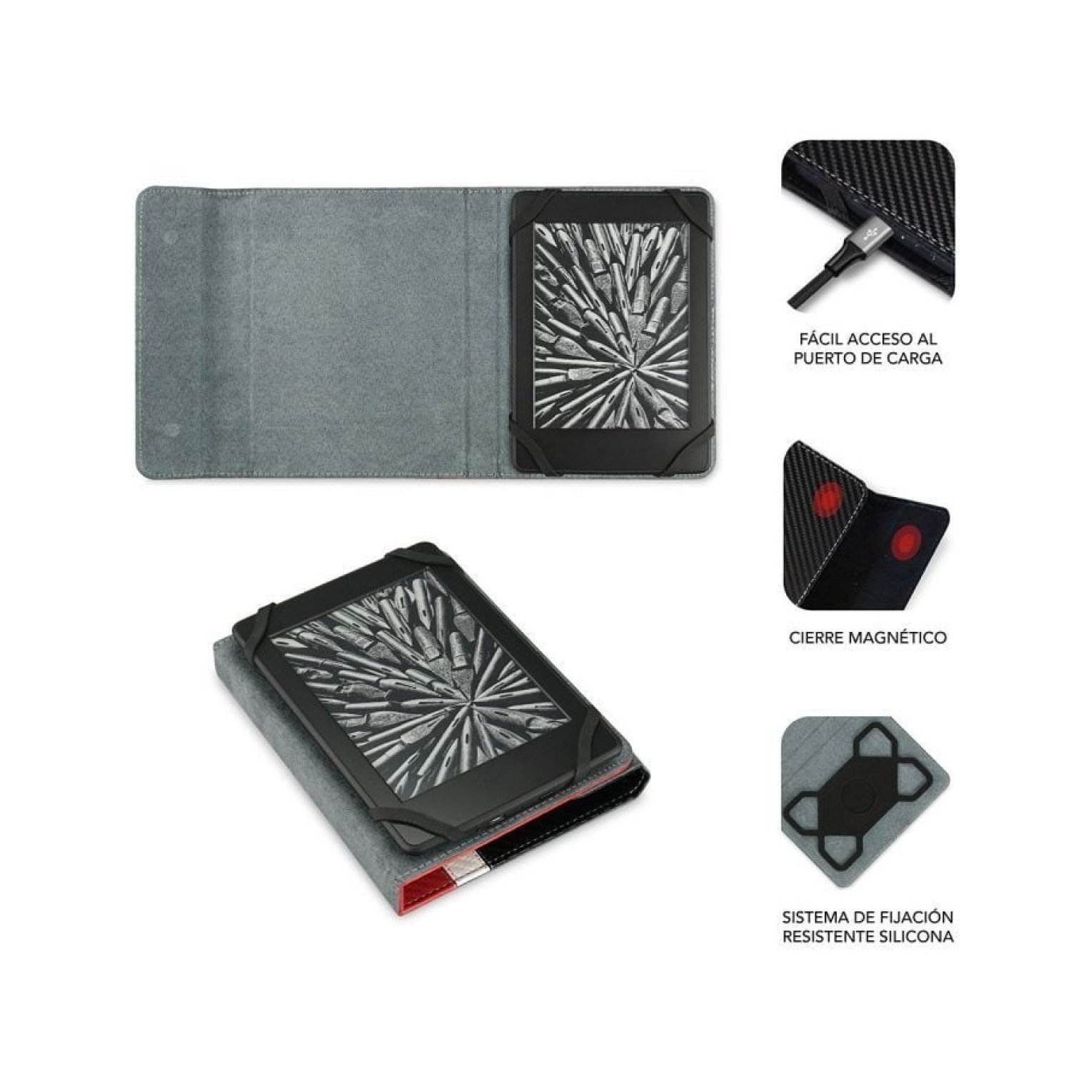 Subblim Clever Case · Funda para E-book · Protección y Diseño