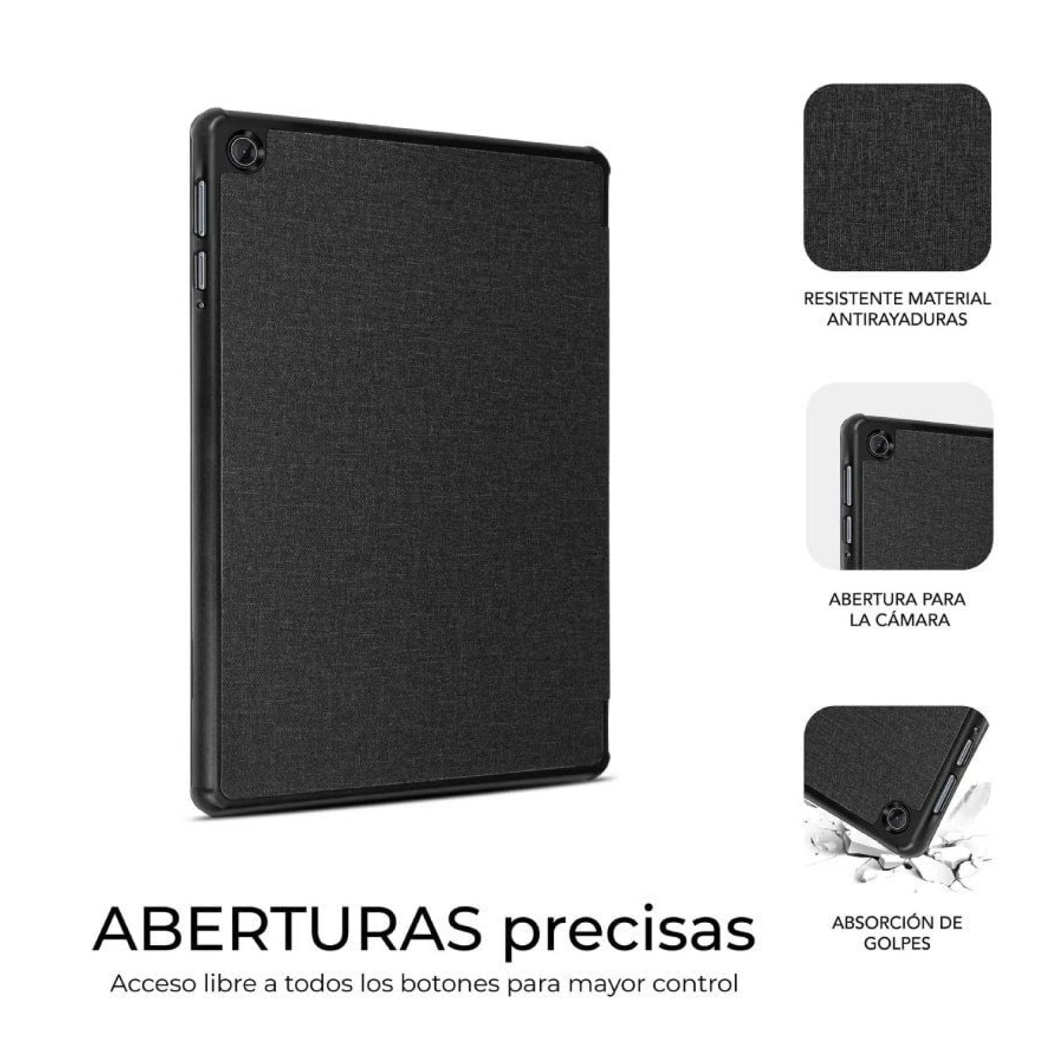 Subblim Shock Case · Lenovo Tab 2025 · 10,1" · Negra