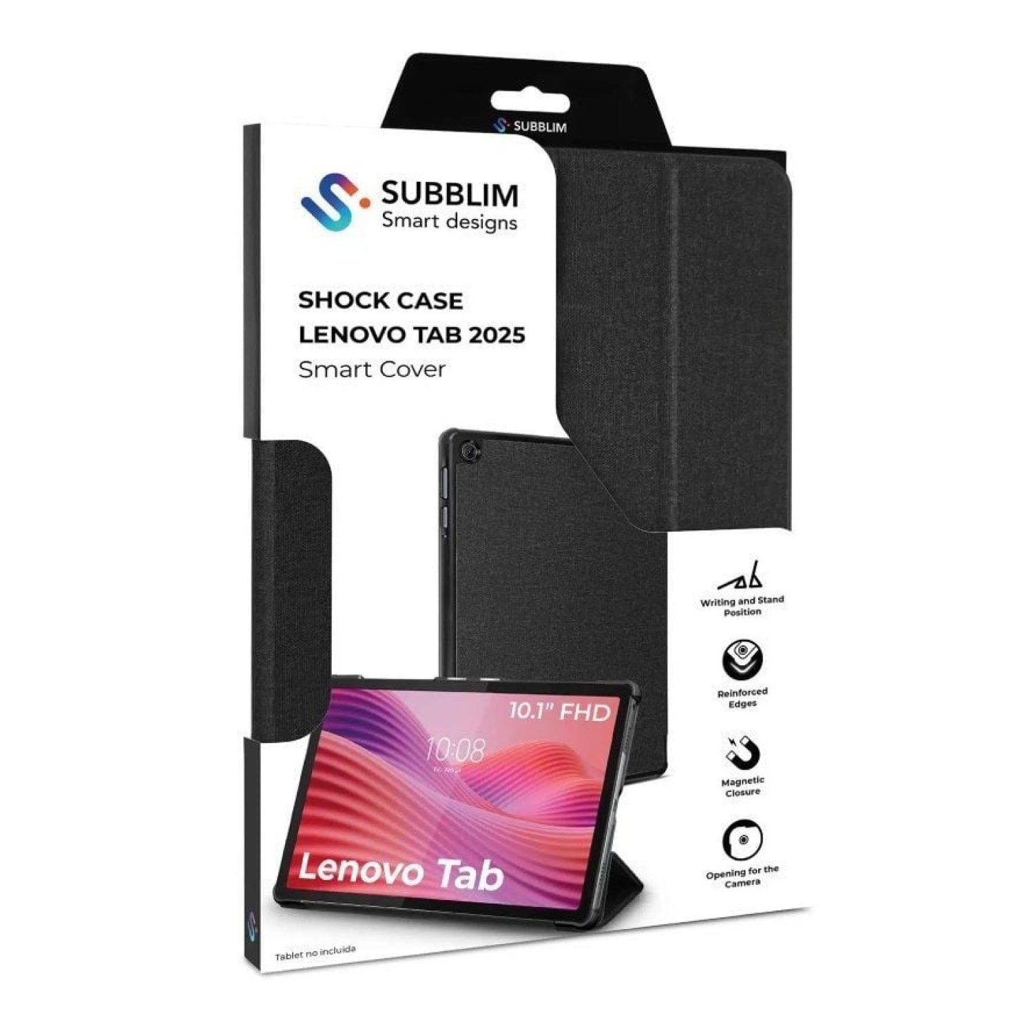 Subblim Shock Case · Lenovo Tab 2025 · 10,1" · Negra