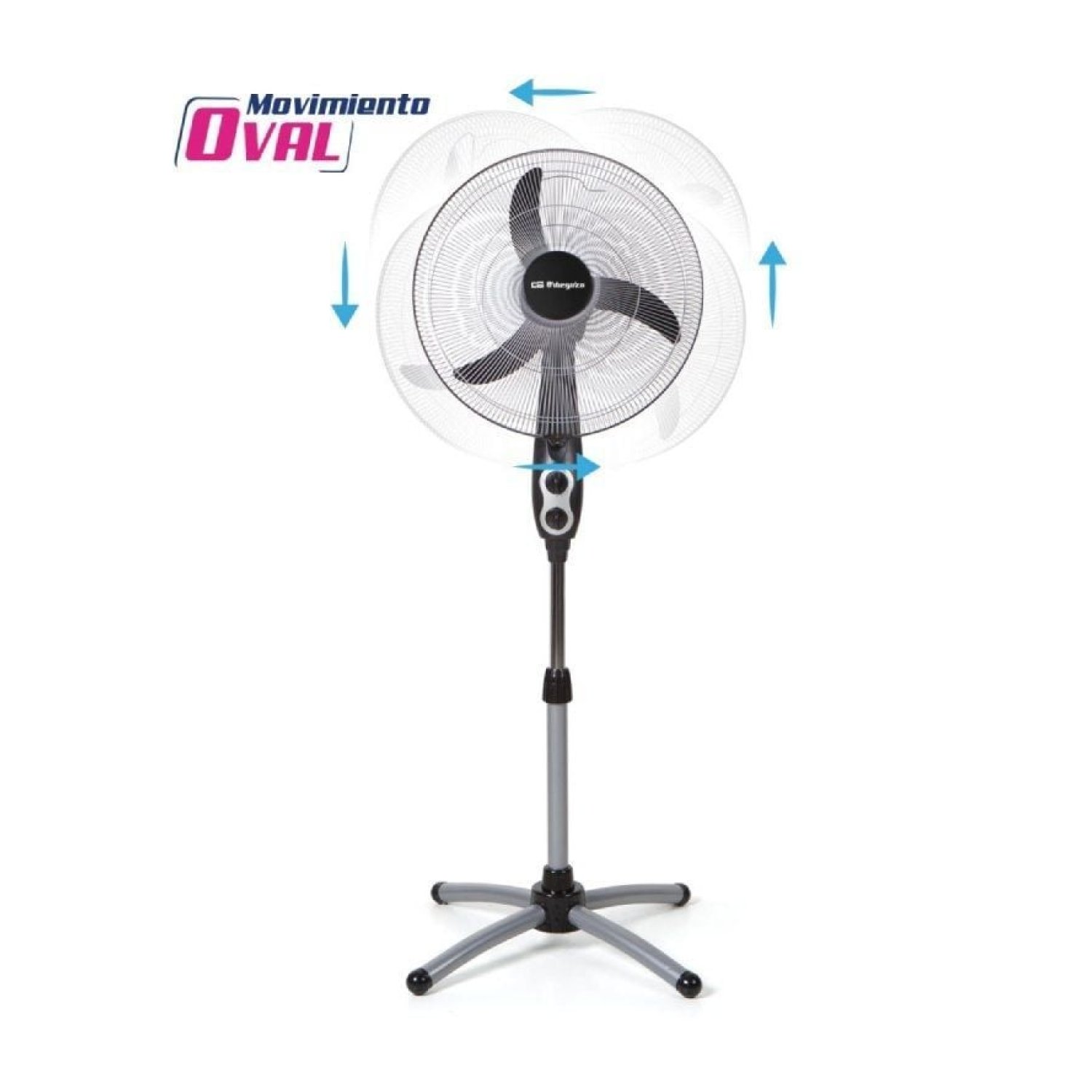 Orbegozo SF 0156 · Ventilador de Pie · 60W · Aspas 45cm · 3 Velocidades