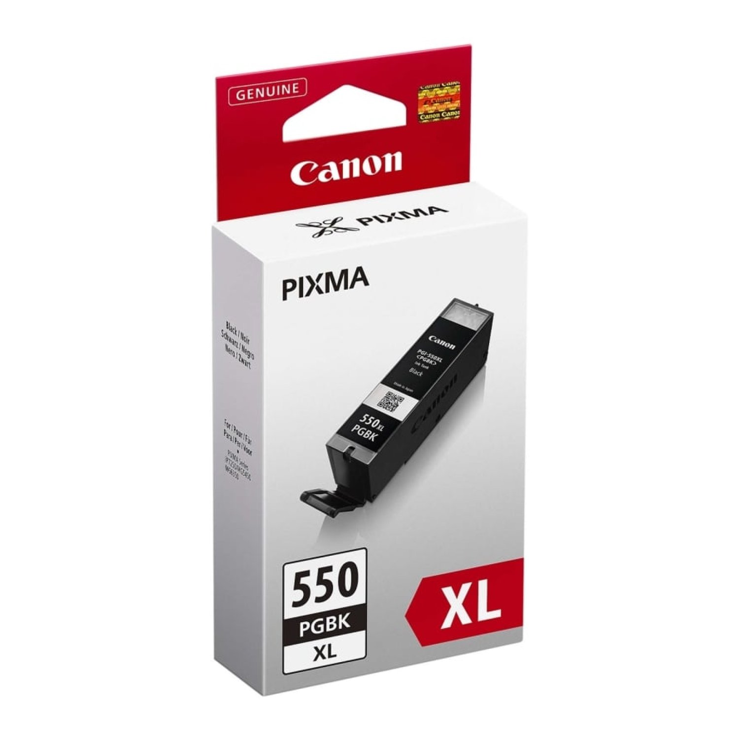Canon PGI-550PGBK XL · Cartucho Tinta Negra · Alta Capacidad