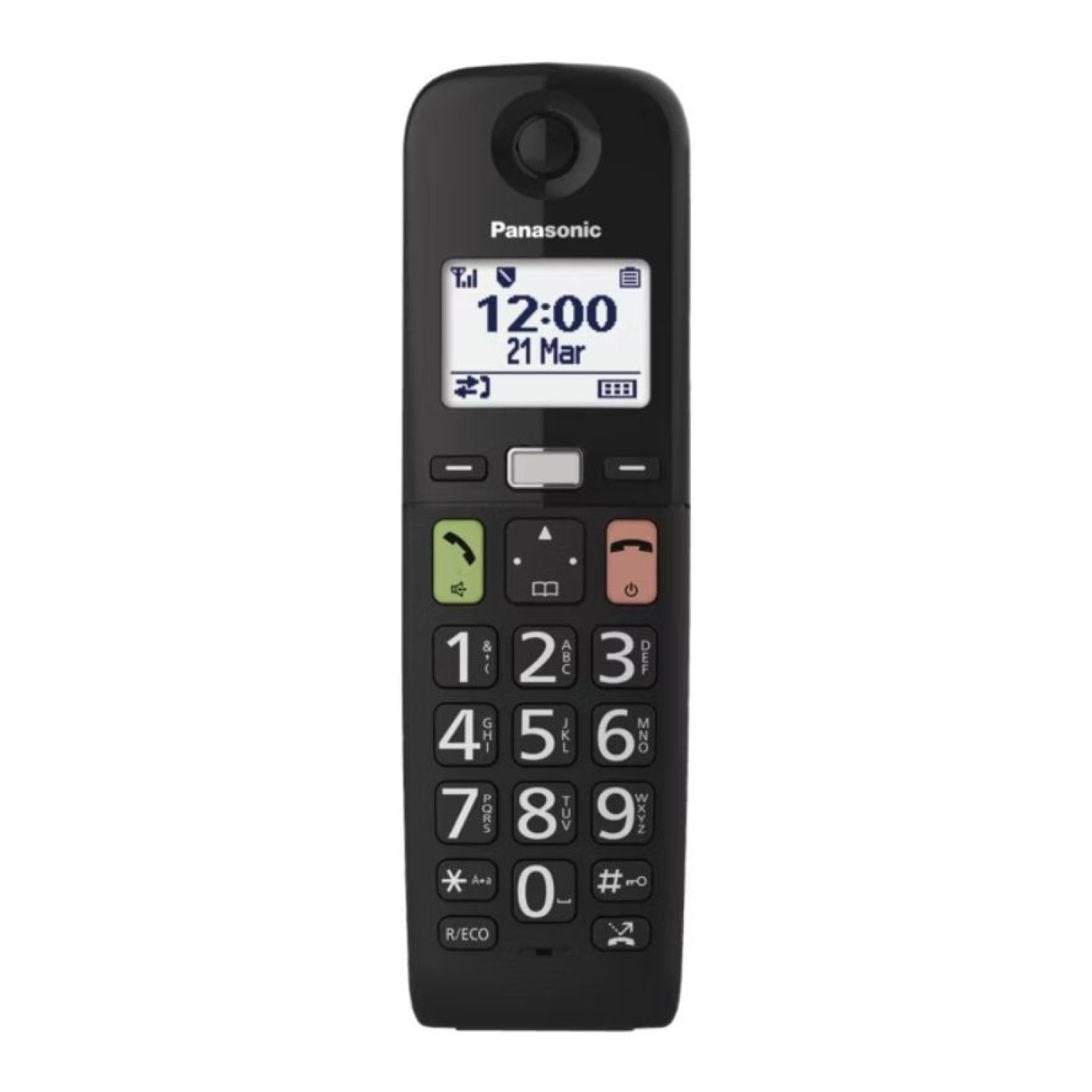 Panasonic KX-TGU112EXB · Teléfono Inalámbrico · Pack Dúo · Negro