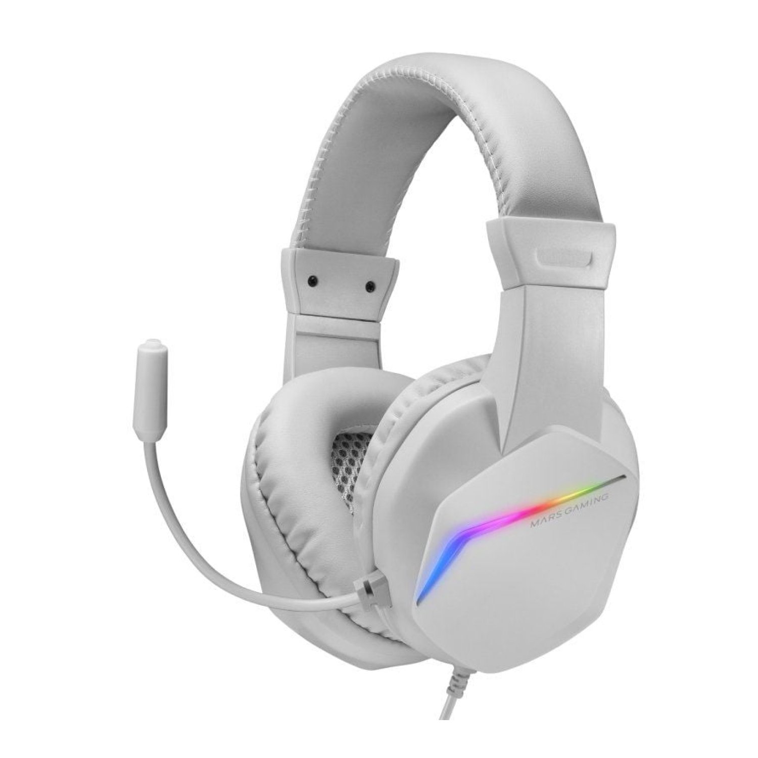 Mars Gaming MH122 · Auriculares Gaming · Jack 3.5mm · Micrófono · Blancos