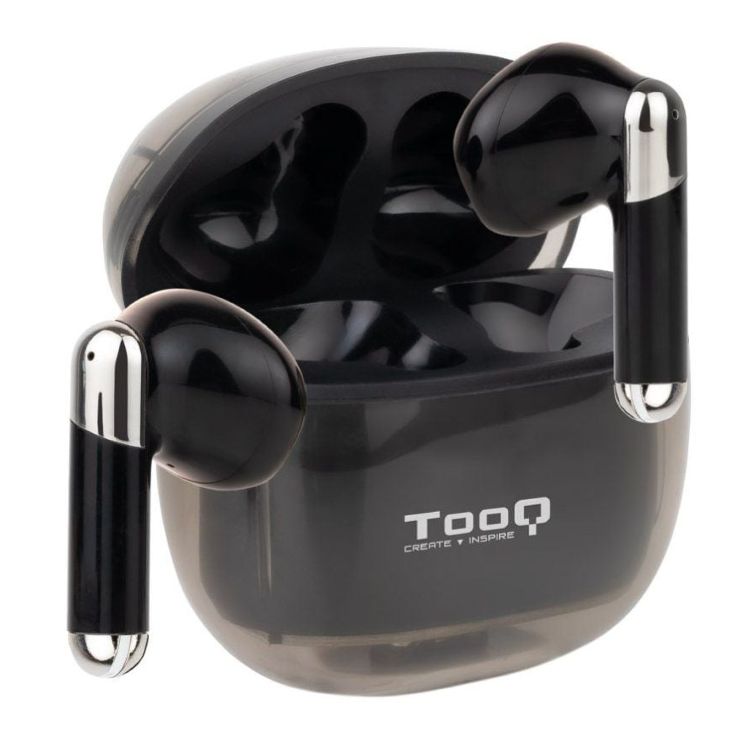 TooQ Onyx · Auriculares Bluetooth · Estuche Carga · 4h Autonomía · Negros