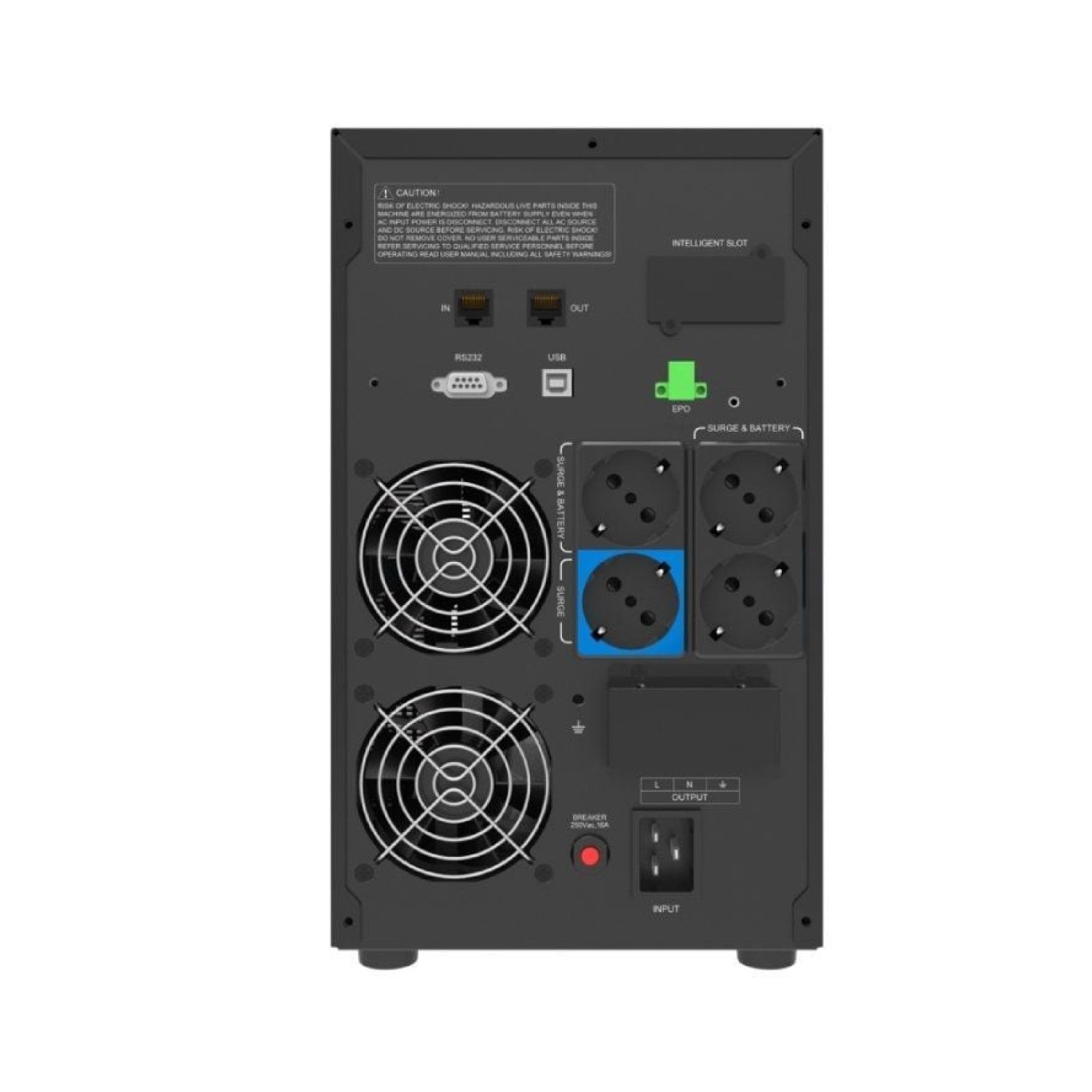 Phasak Protekt · SAI Línea Interactiva · 3160VA · 2100W · 6 Salidas · Torre