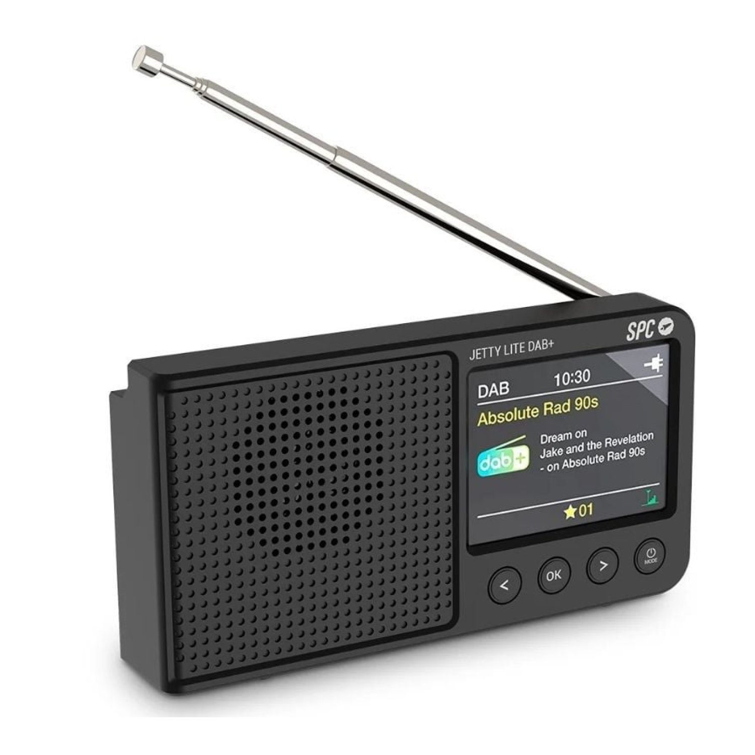 SPC Jetty Lite · Radio Portátil DAB+ · Negra