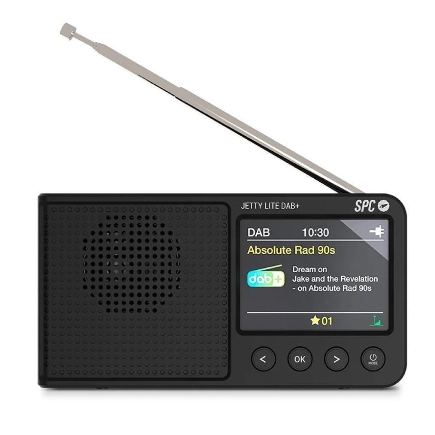 SPC Jetty Lite · Radio Portátil DAB+ · Negra