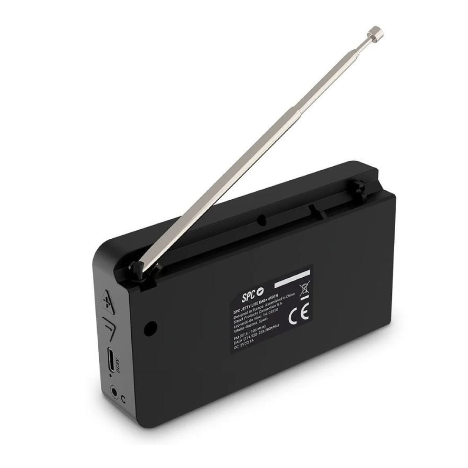 SPC Jetty Lite · Radio Portátil DAB+ · Negra