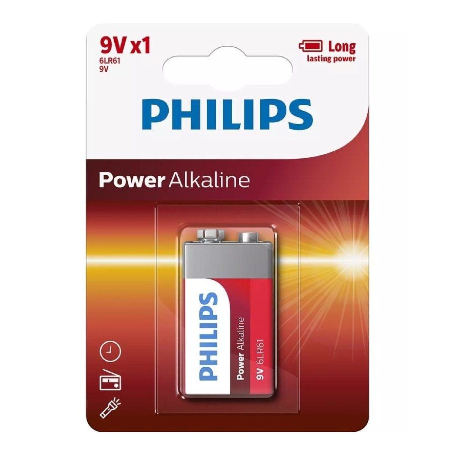 Philips Pila Alcalina 9V · Pack 1 Unidad