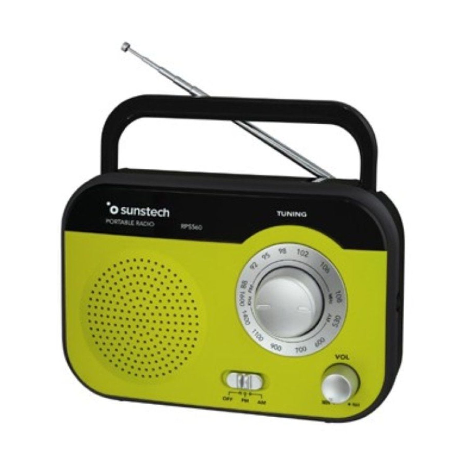 Sunstech RPS560 · Radio Portátil · Verde · FM/AM