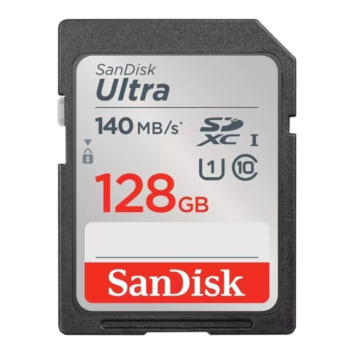 SanDisk Ultra · Tarjeta SD HC SDXC · 128GB · UHS-I · Clase 10 · 140MB/s