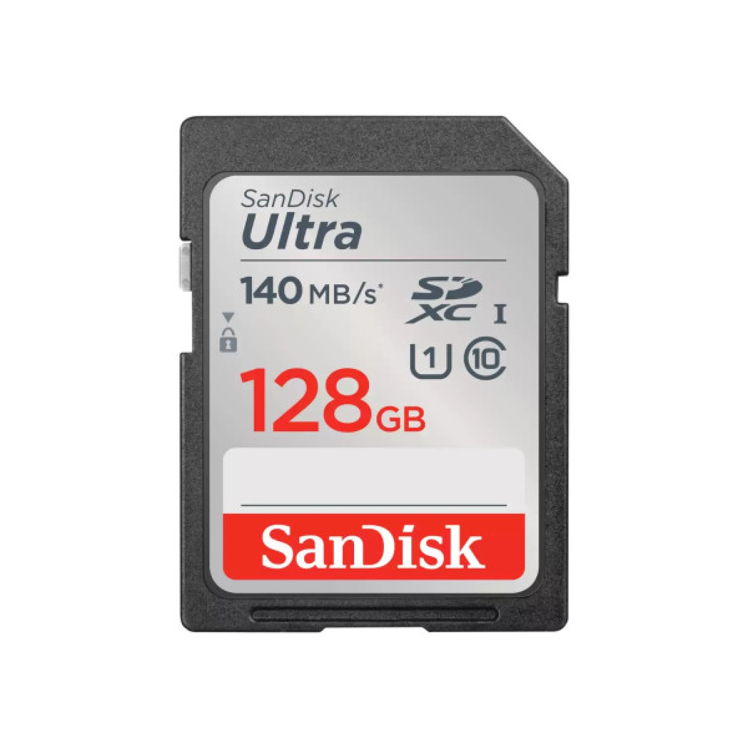 SanDisk Ultra · Tarjeta SD HC SDXC · 128GB · UHS-I · Clase 10 · 140MB/s