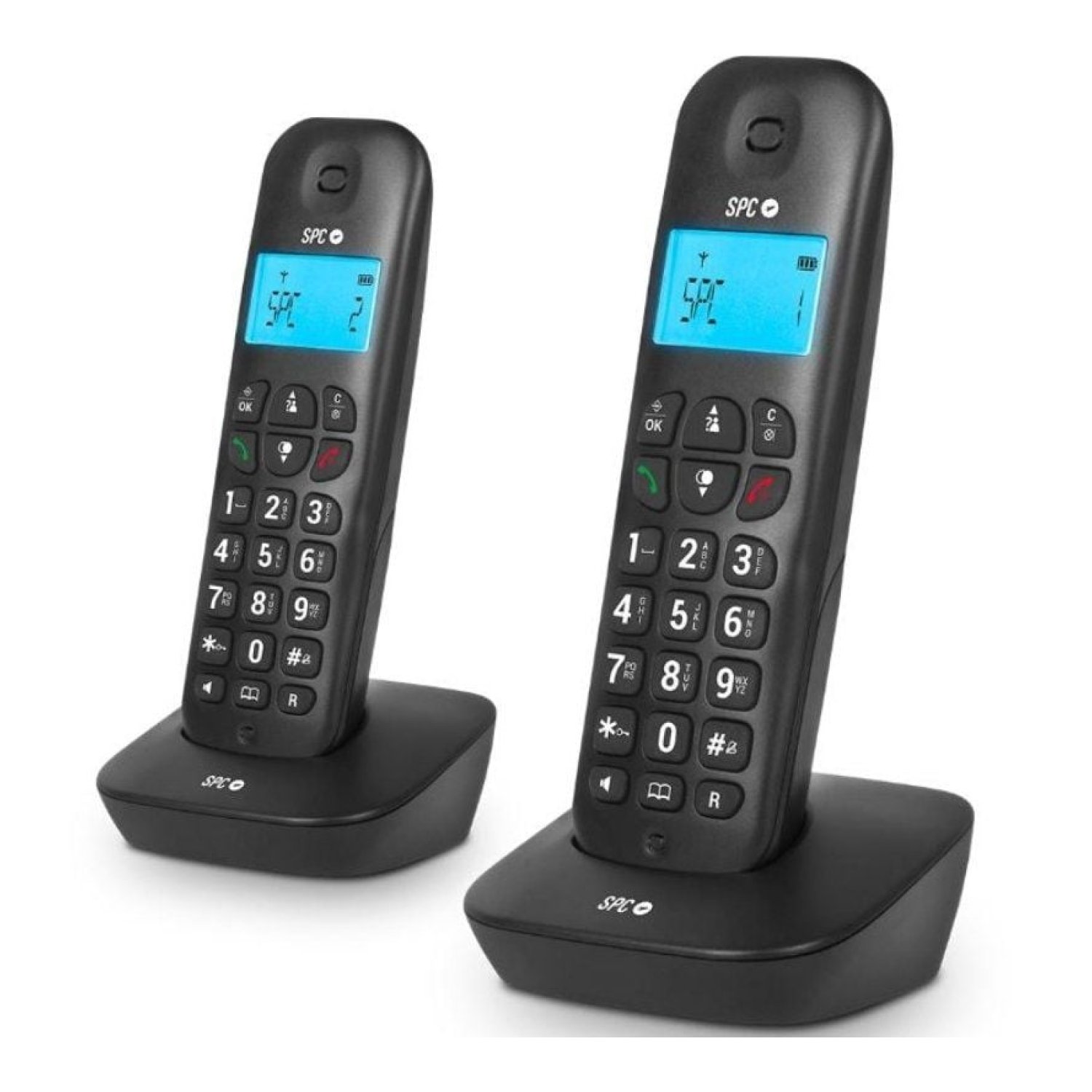 SPC Air Pro Duo · Teléfono Inalámbrico · Pack Dúo · Negro