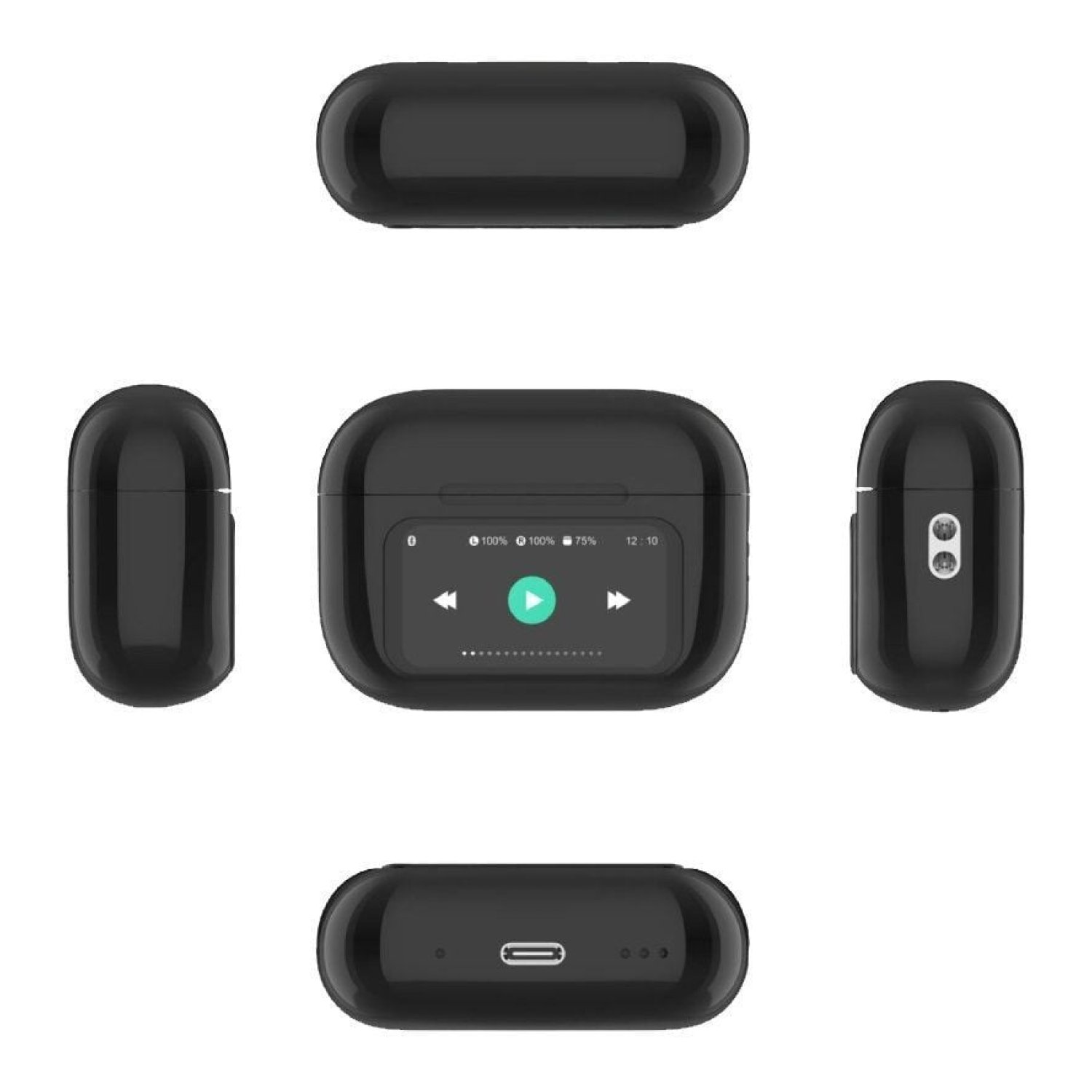 Qubo TWS-400BK · Auriculares Bluetooth · Estuche de Carga · 4h Autonomía · Negros