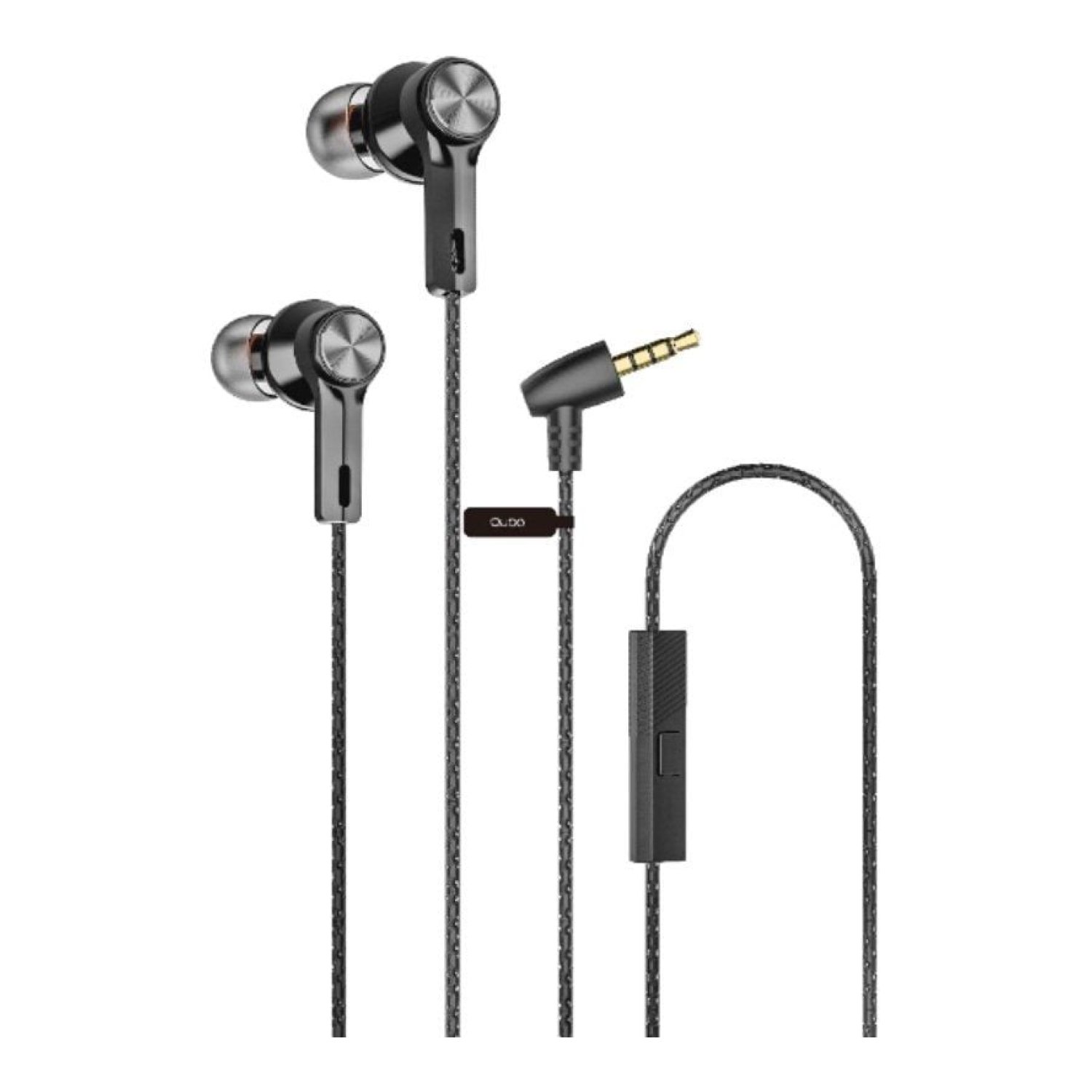 Qubo EB-100 · Auriculares Intrauditivos · Micrófono · Jack 3.5 · Grises