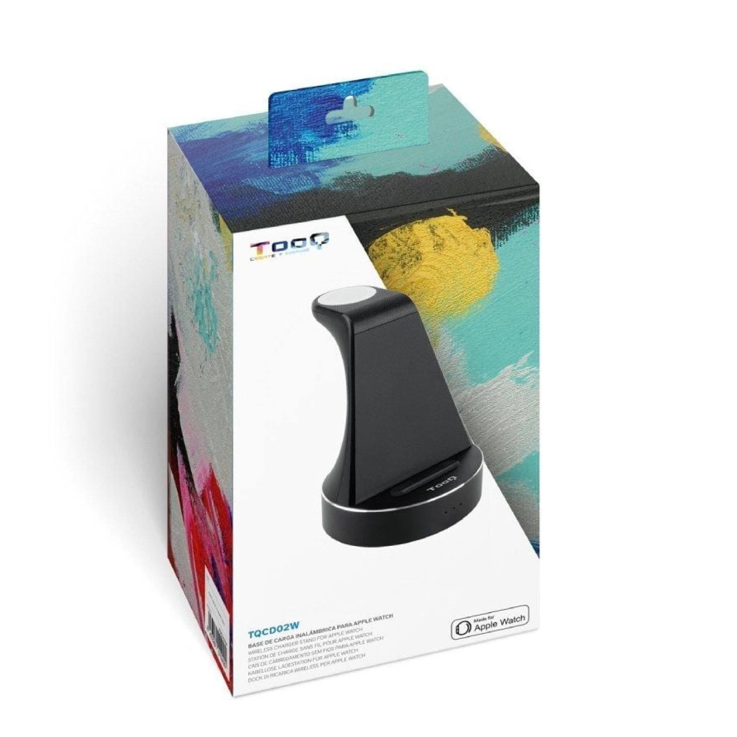 Tooq TQCD02W · Base de Carga Inalámbrica · Apple Watch + iPhone + Smartphone
