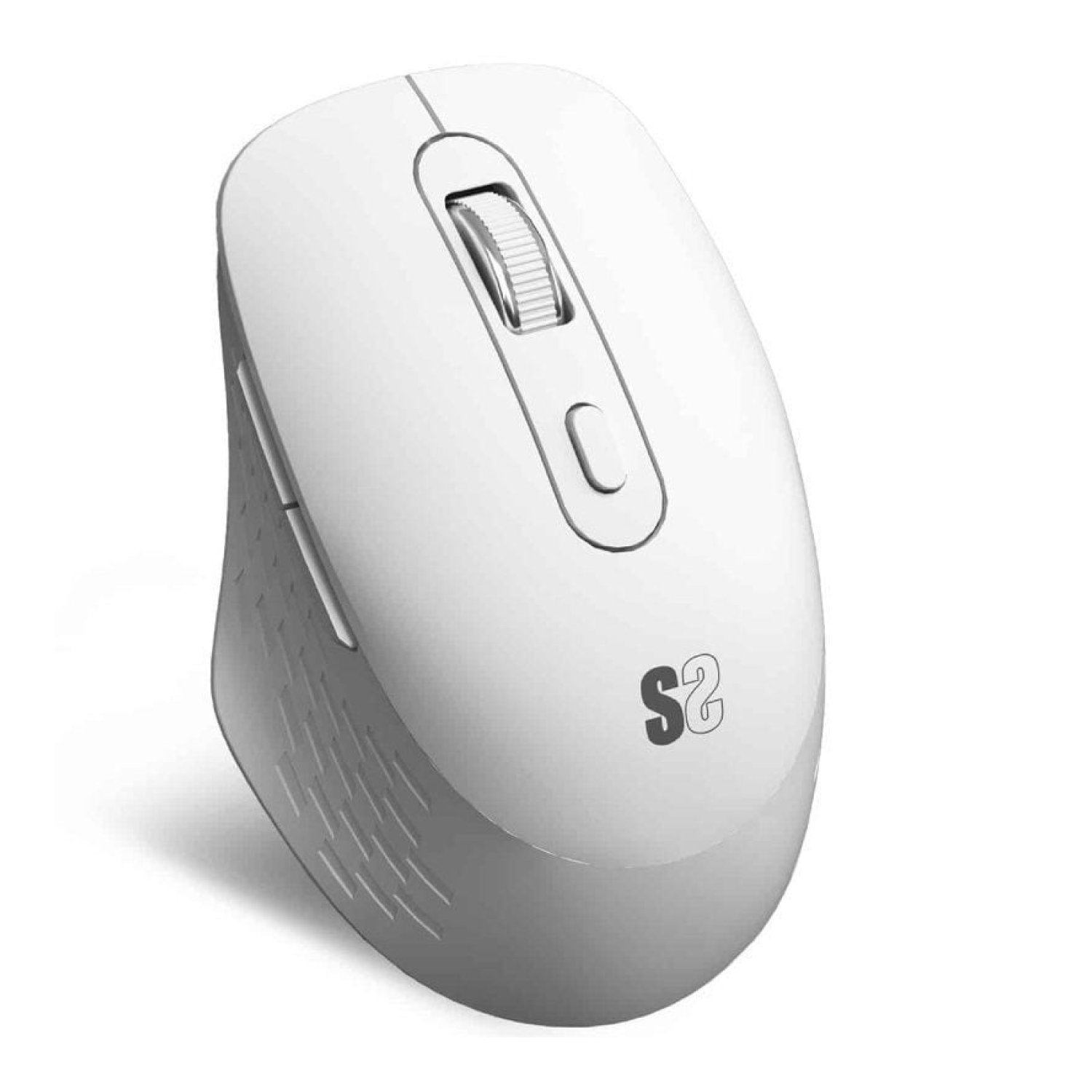 Subblim Curve Ergo · Ratón Ergonómico Inalámbrico · 1600 DPI · Batería Recargable · Blanco