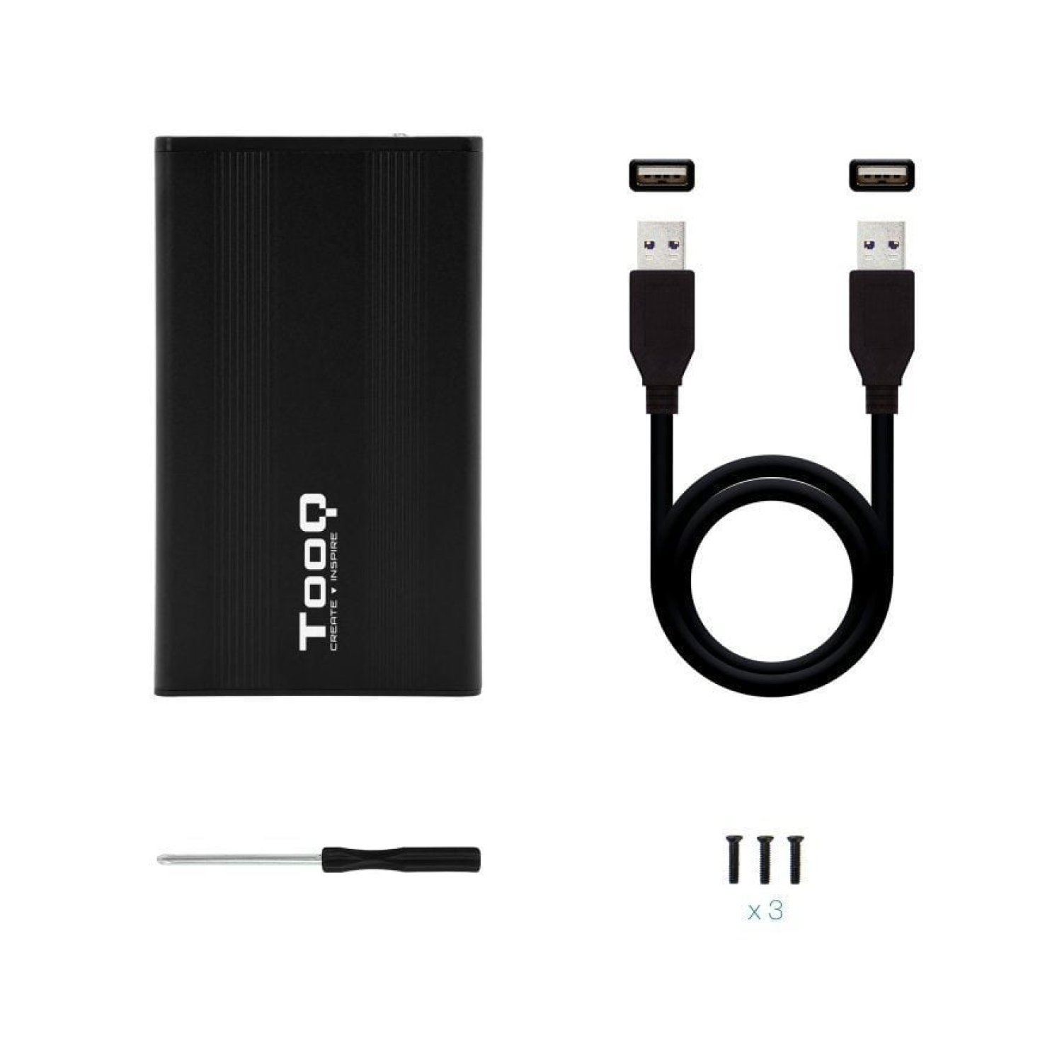 TooQ Caja Externa Disco Duro 2,5" · USB 2.0