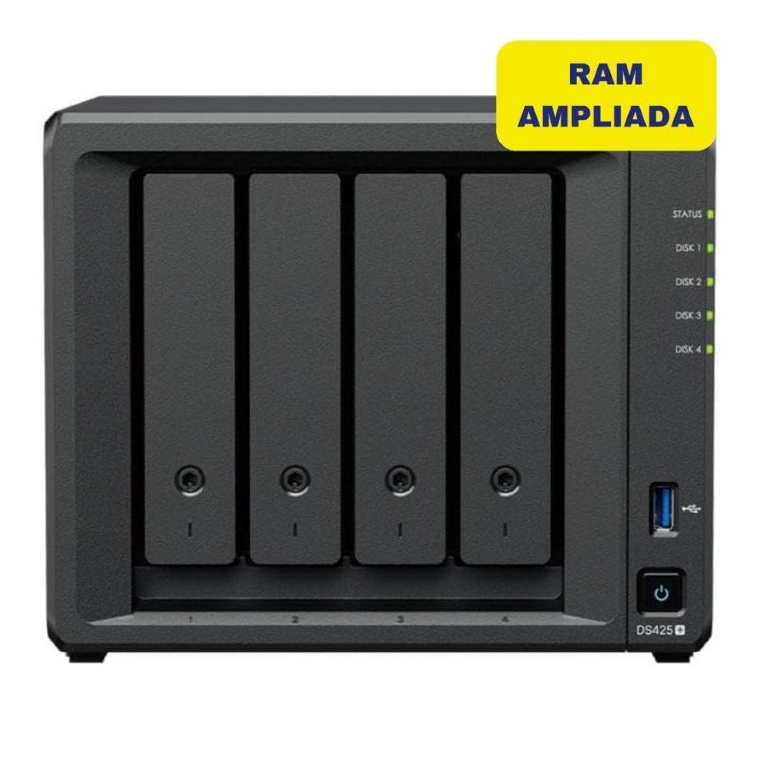 Synology DiskStation DS425+ · 4 Bahías · 6GB DDR4 · NAS Torre