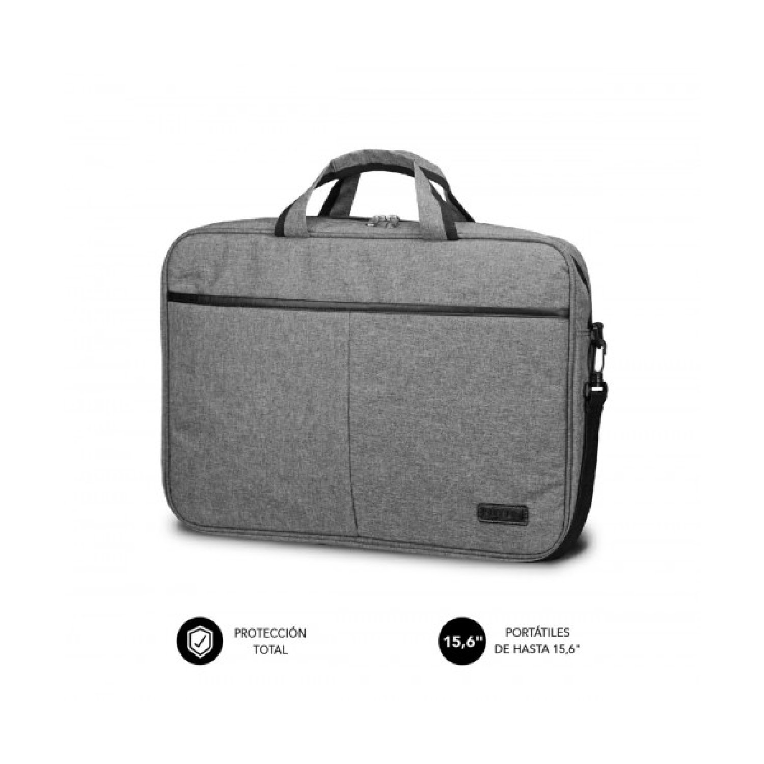 Subblim Elite Laptop Bag · Maletín para Portátiles hasta 15,6" · Cinta Trolley · Gris