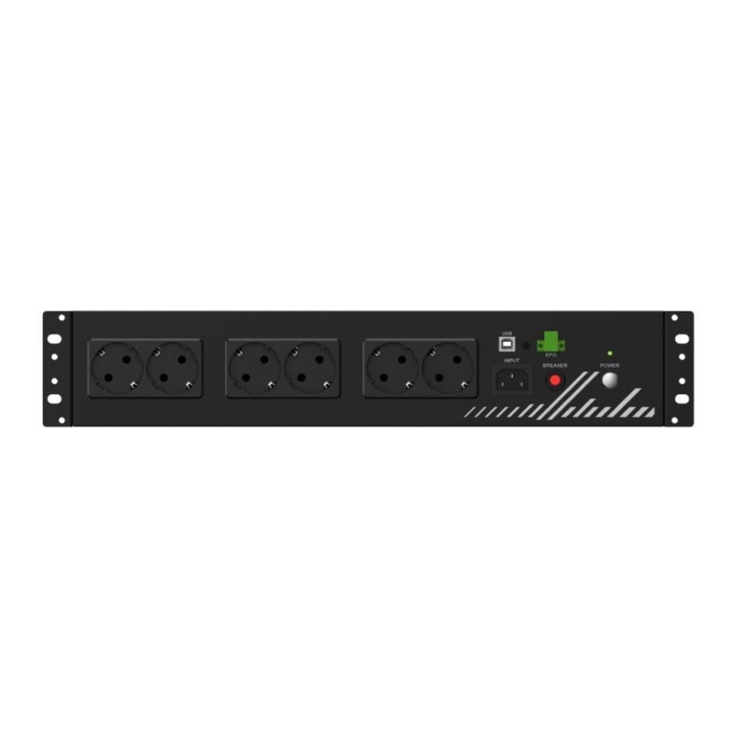 Phasak SAI Línea Interactiva Compact · 800VA · 480W · 8 Salidas · Rack 2U