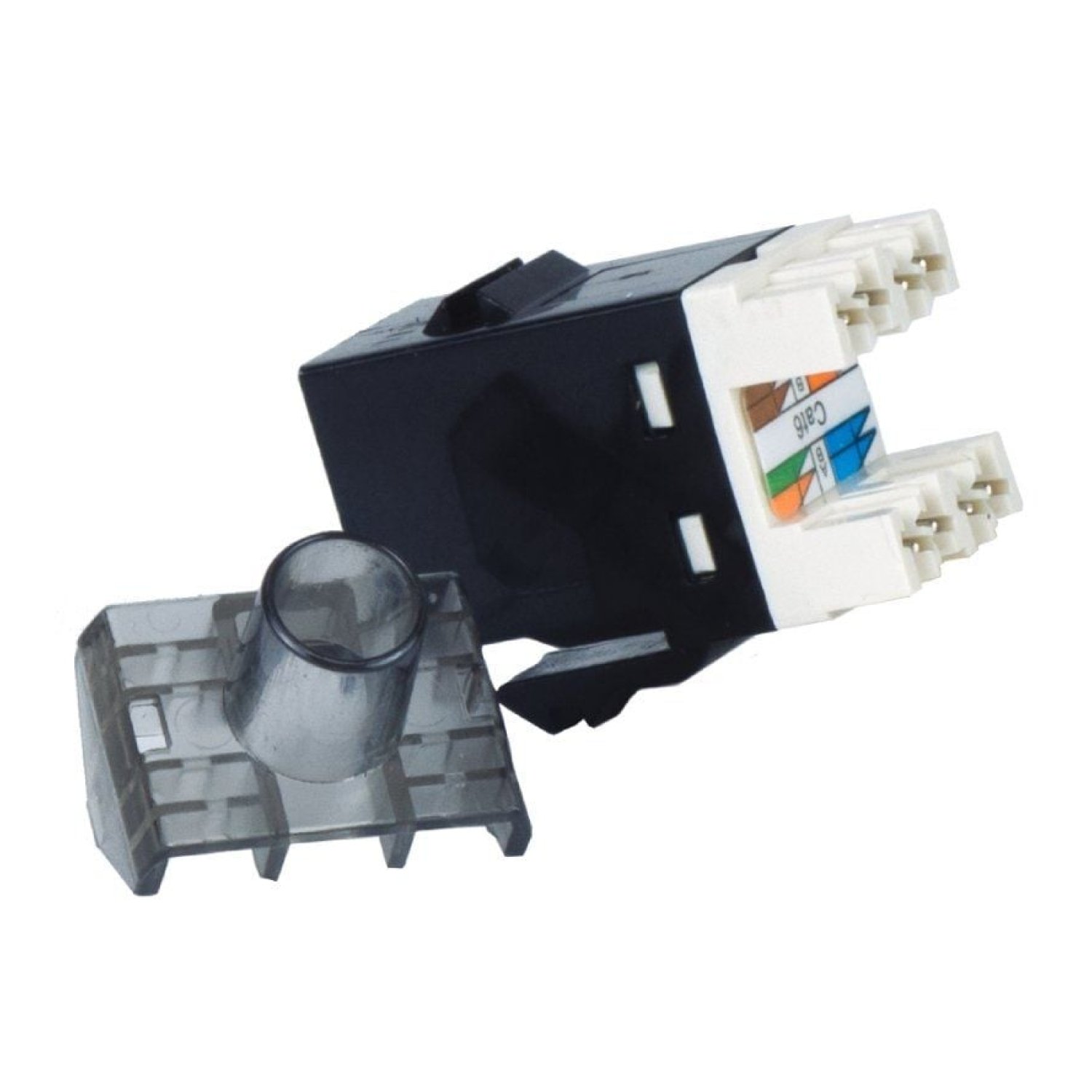 Phasak · Conector RJ45 Cat.6 UTP · Negro