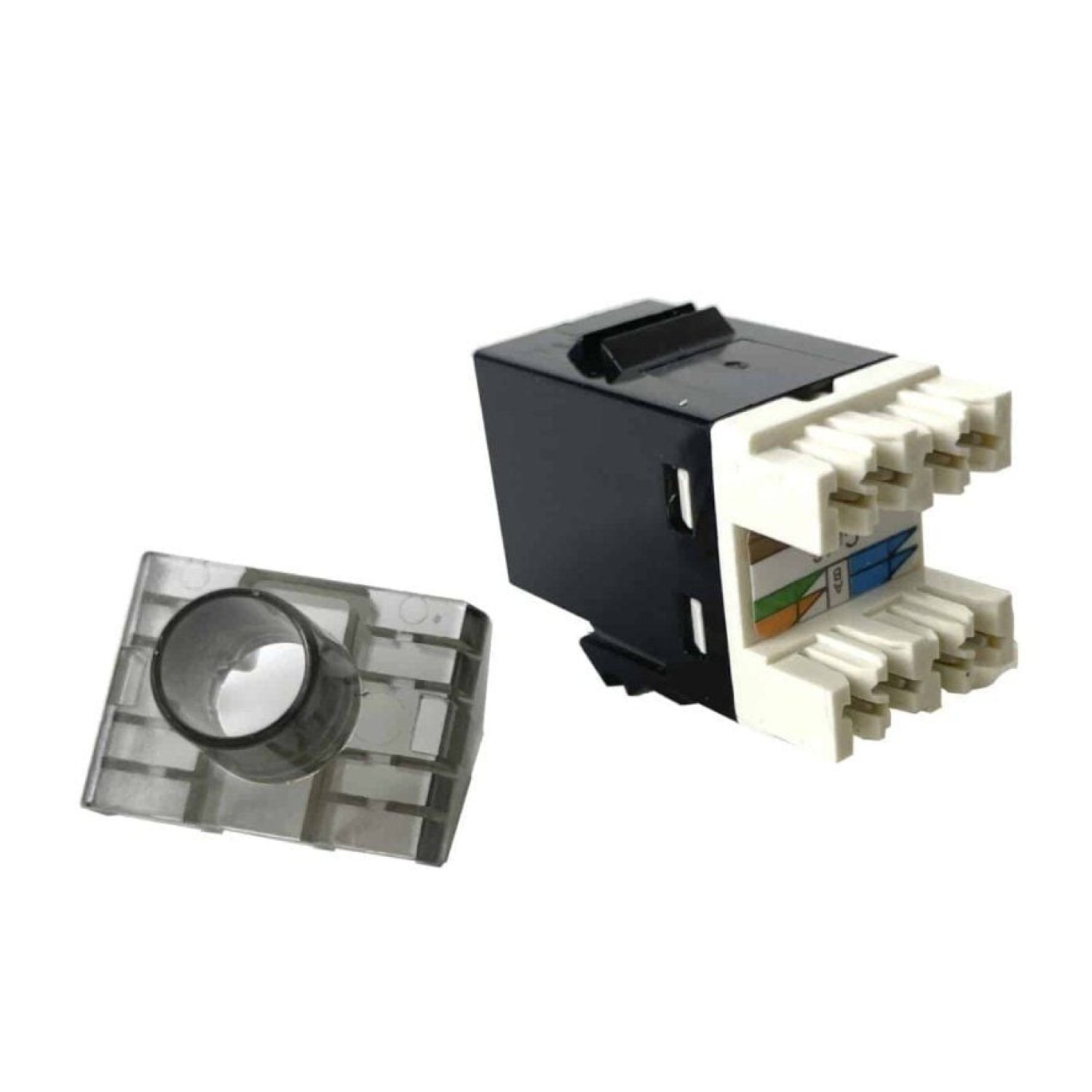 Phasak · Conector RJ45 Cat.6 UTP · Negro