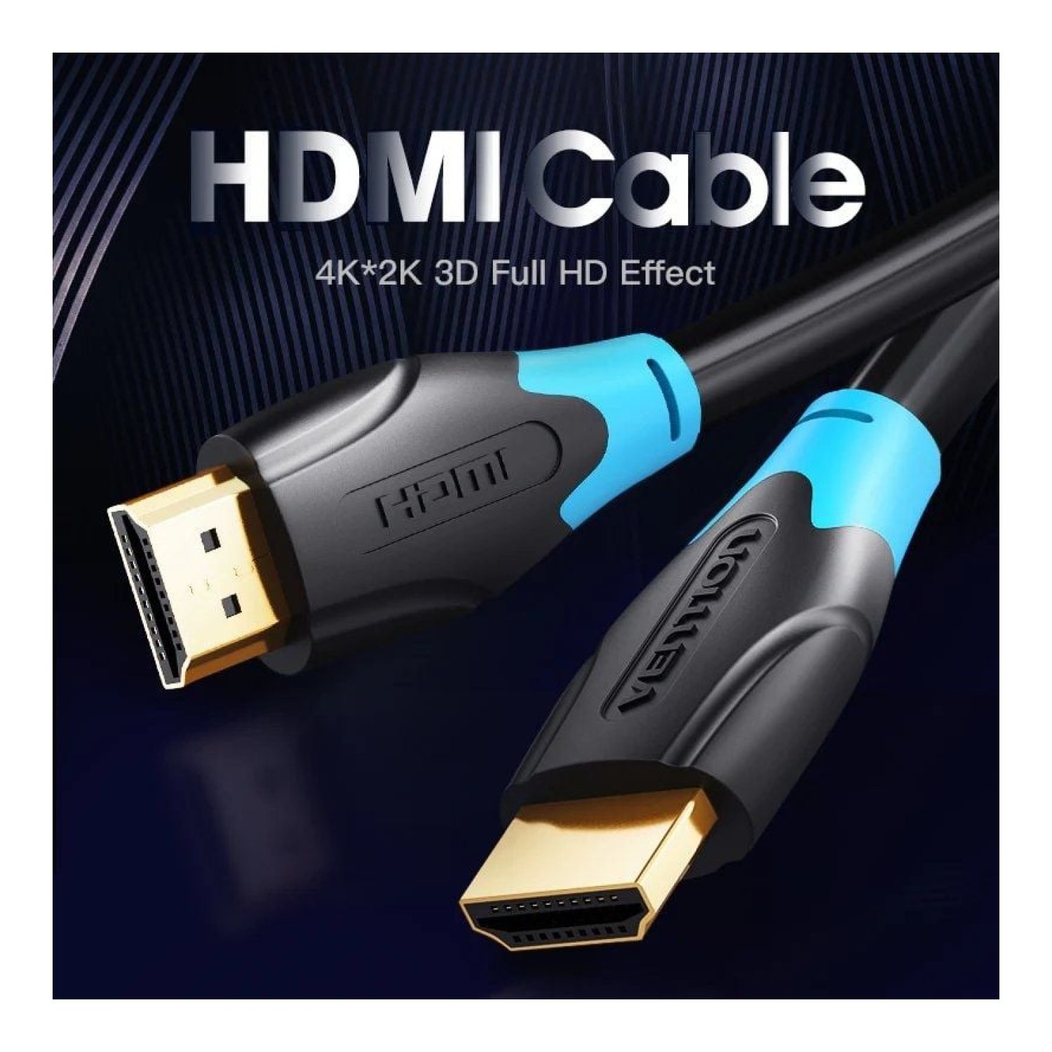 Vention · Cable HDMI 2.0 · 4K · 1,5m · Negro