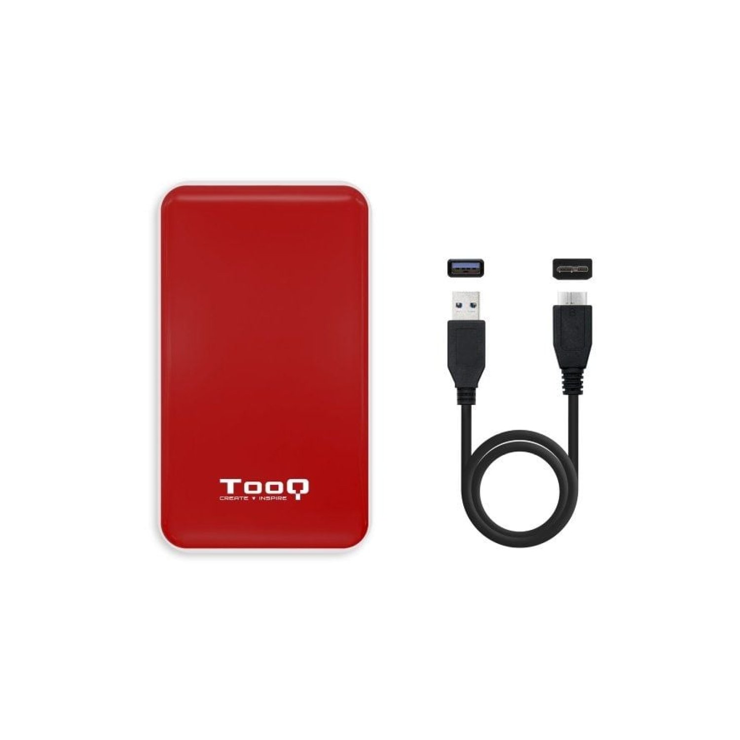 TooQ Caja Externa 2,5" · USB 3.1 · Sin tornillos