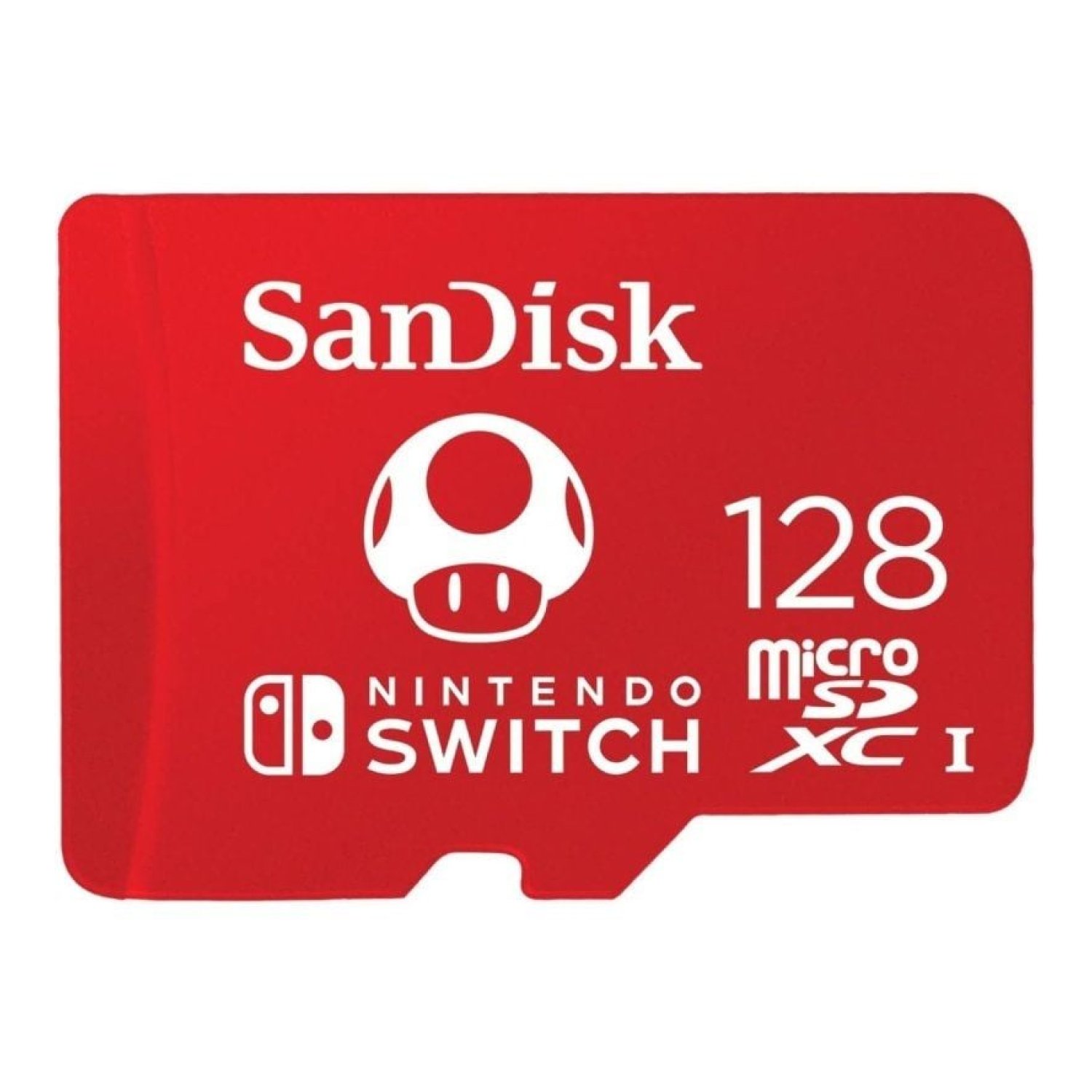 SanDisk Nintendo Switch · microSD XC 128GB · Clase 10 · 100MB/s · UHS-I