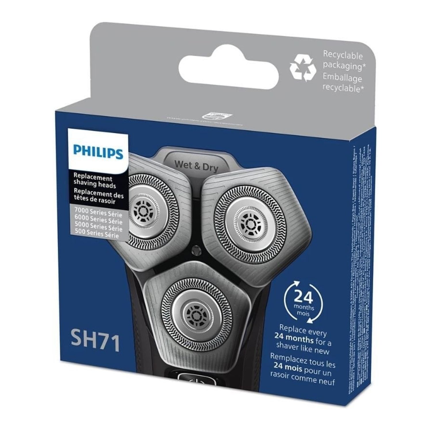 Philips SH71 · Cabezal de Reemplazo · Pack de 3
