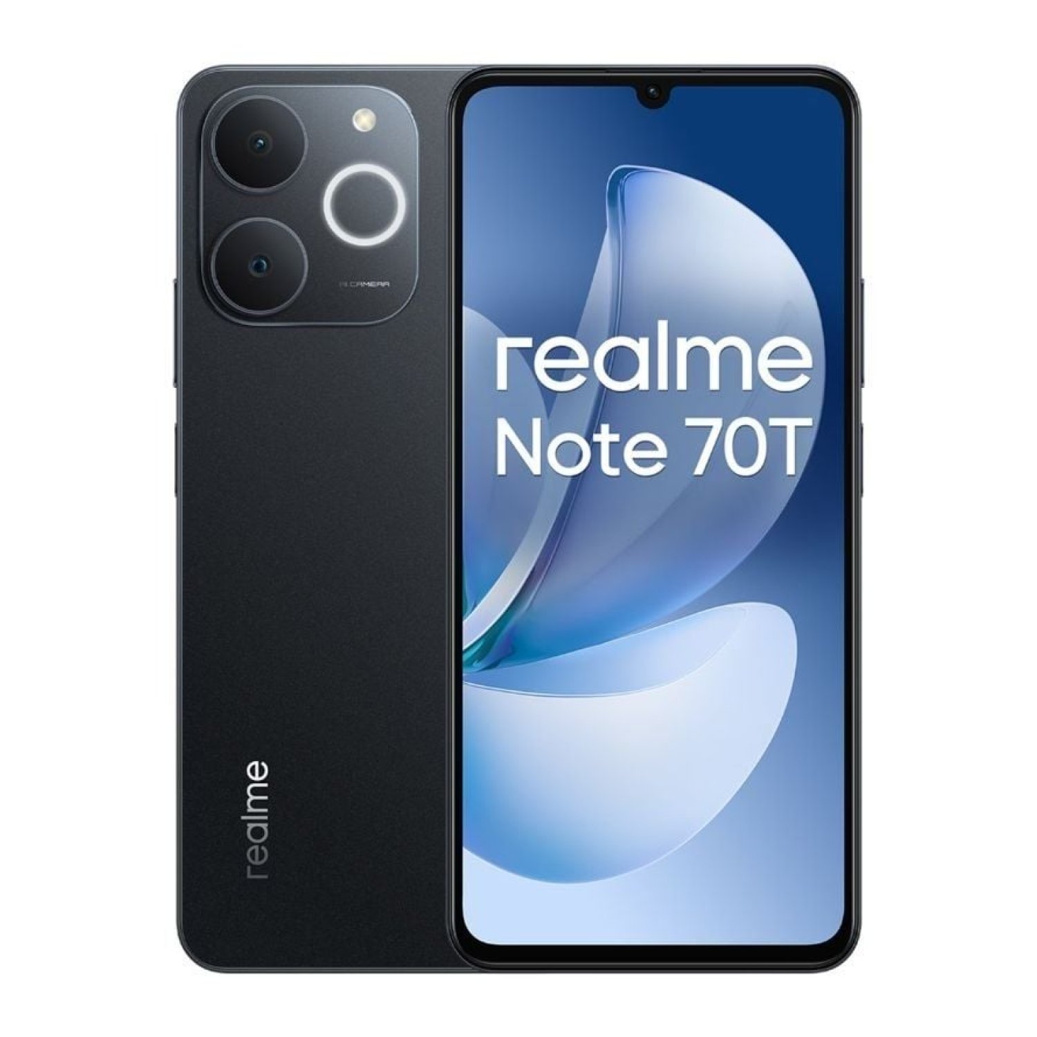 Realme Note 70T · 6,74" · 4GB RAM · 256GB · Negro Obsidiana